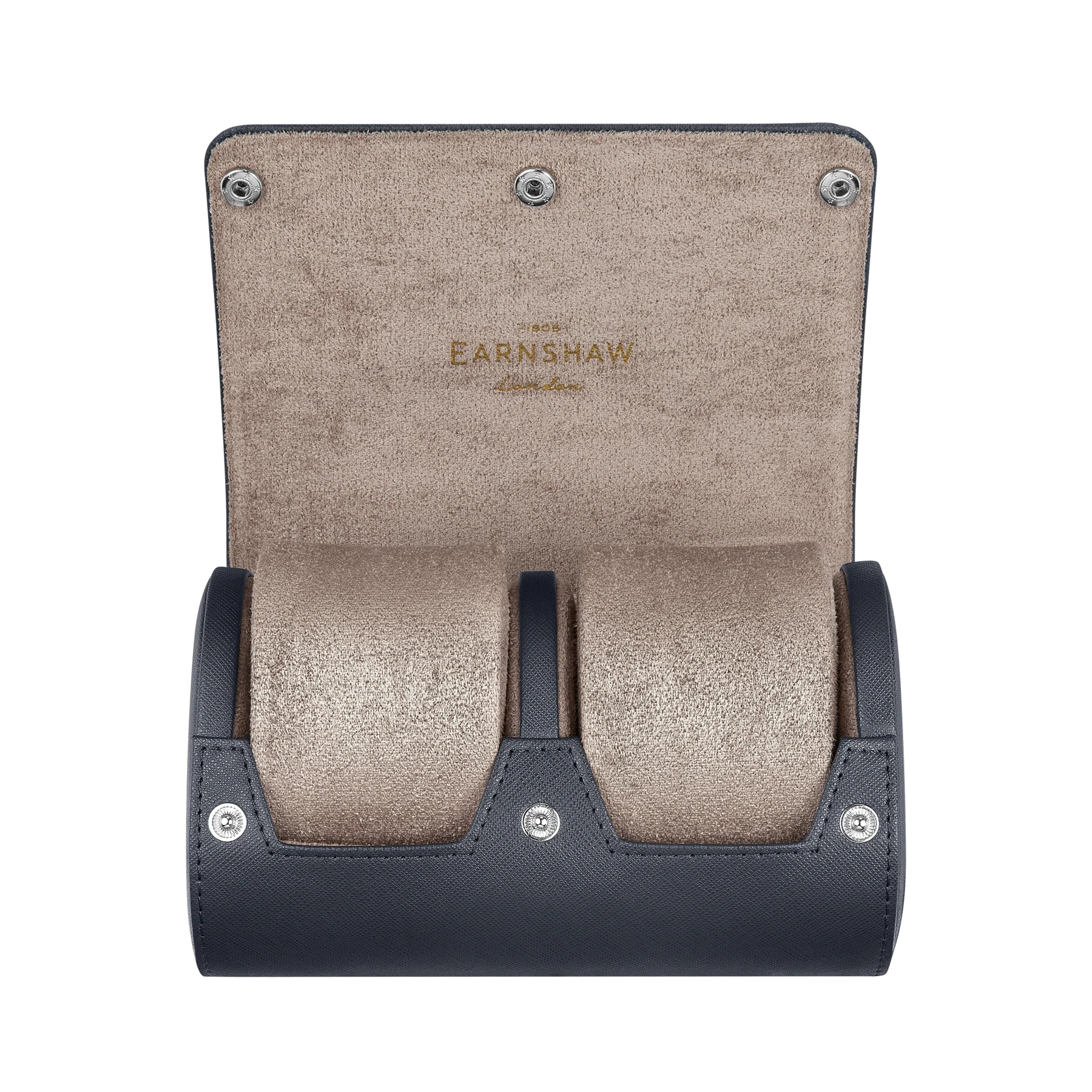 Longitude 2-slot Watch Roll Blue / Leather - Image 3