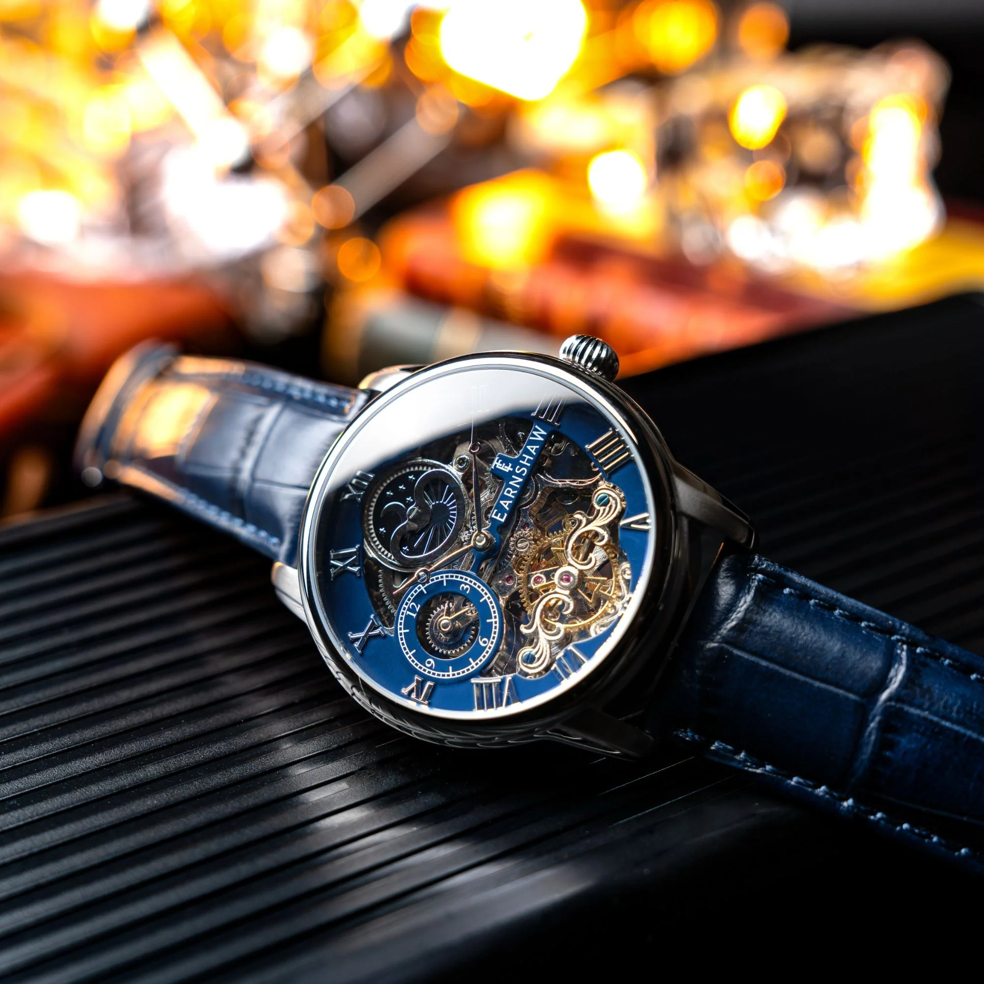 Longitude Automatic Skeleton Blue / Blue Leather Blue Dial - Image 3