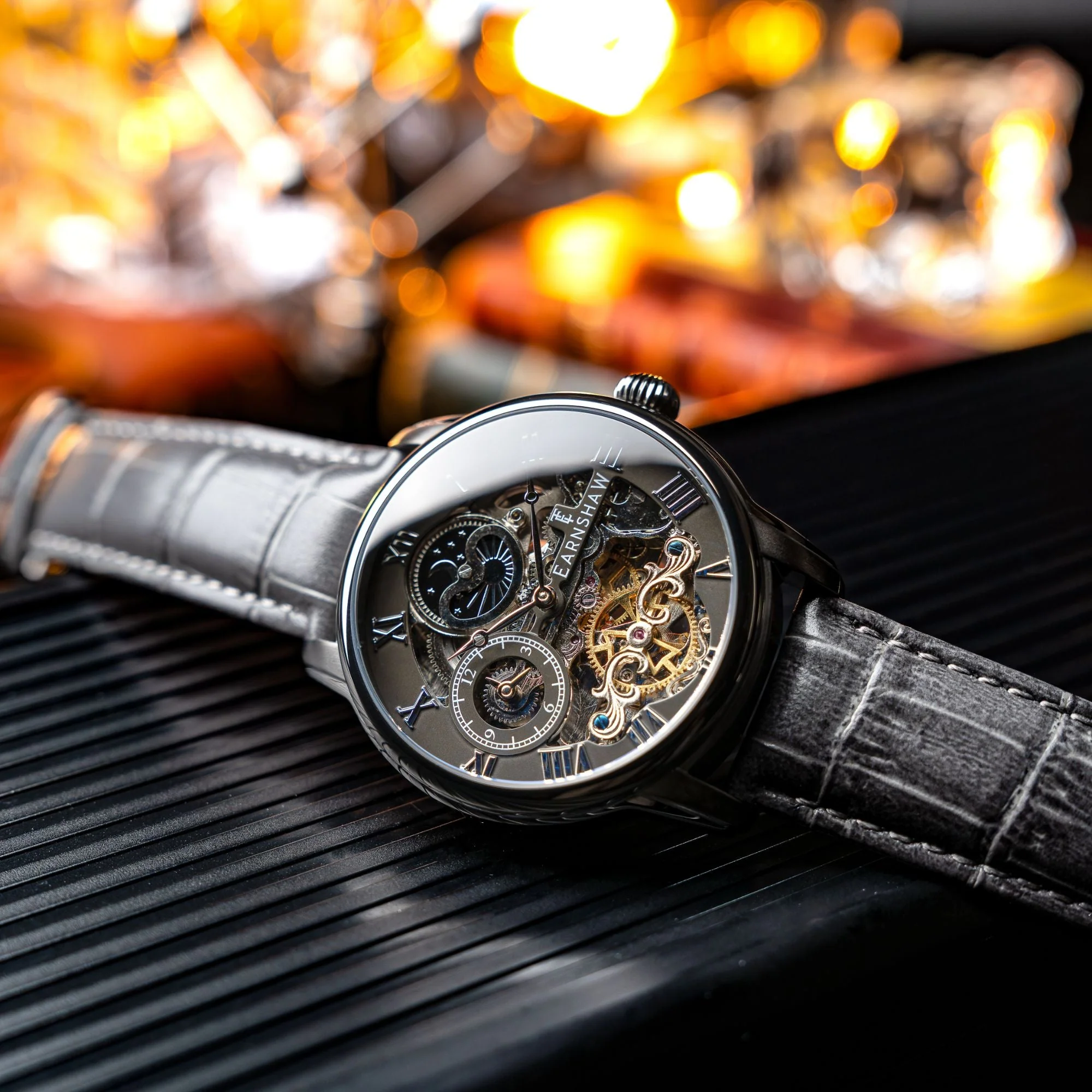 Longitude Automatic Skeleton Gray / Gray Leather | Gray Dial - Image 3