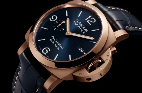 Luminor Marina Goldtech Blue Leather | -------------- Dial - Image 2