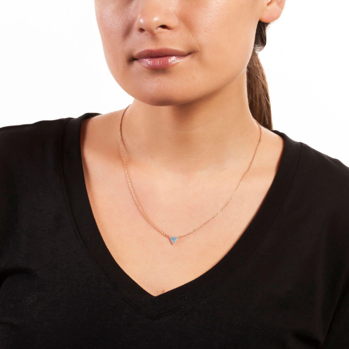 Lupine Pendant Necklace 18k Rose Gold - Image 2