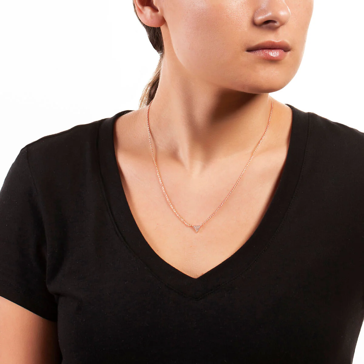 Lupine Pendant Necklace 18k Rose Gold - Image 2