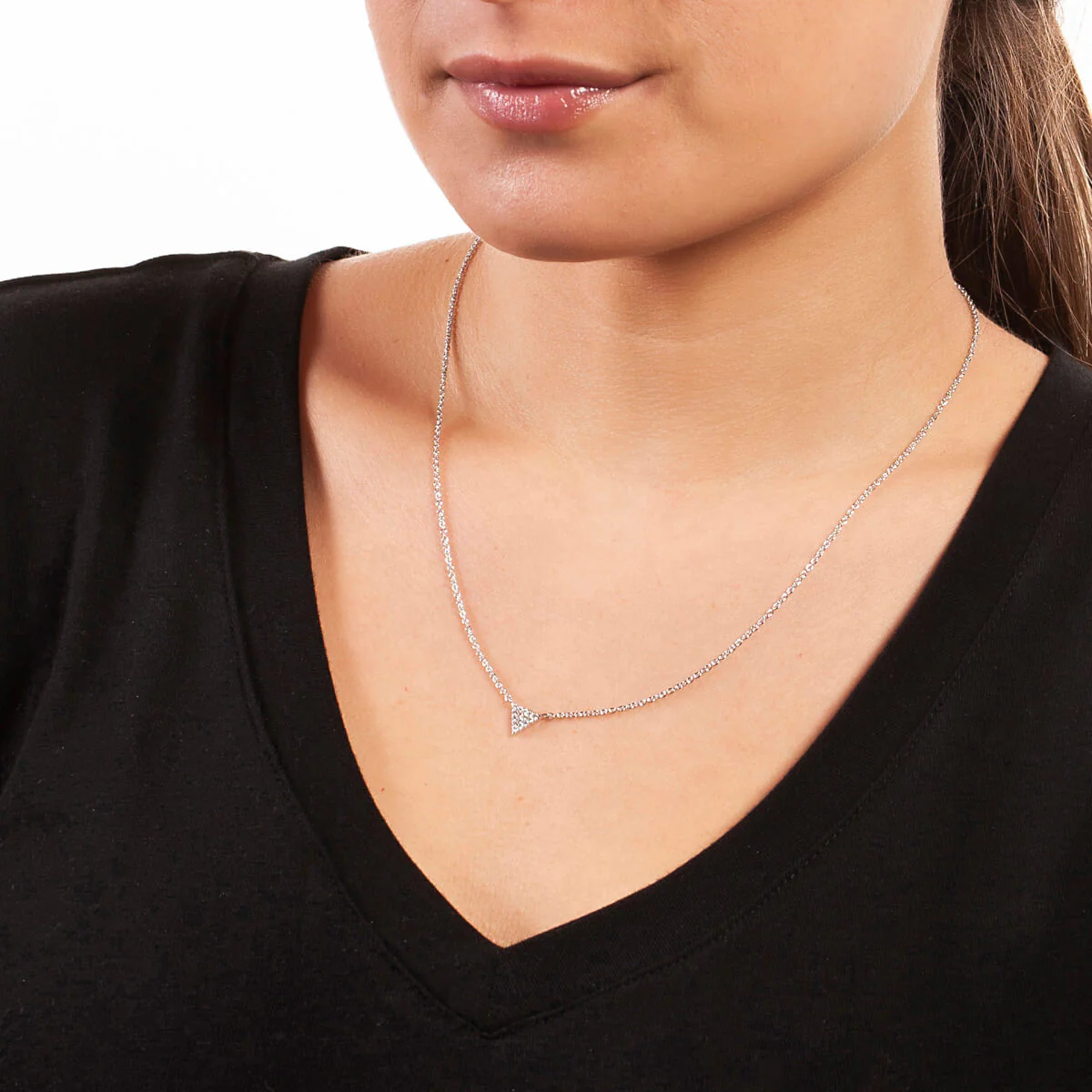 Lupine Pendant Necklace 18k White Gold - Image 2