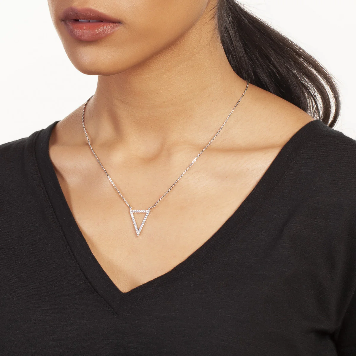Lupine Pendant Necklace 18k White Gold - Image 2
