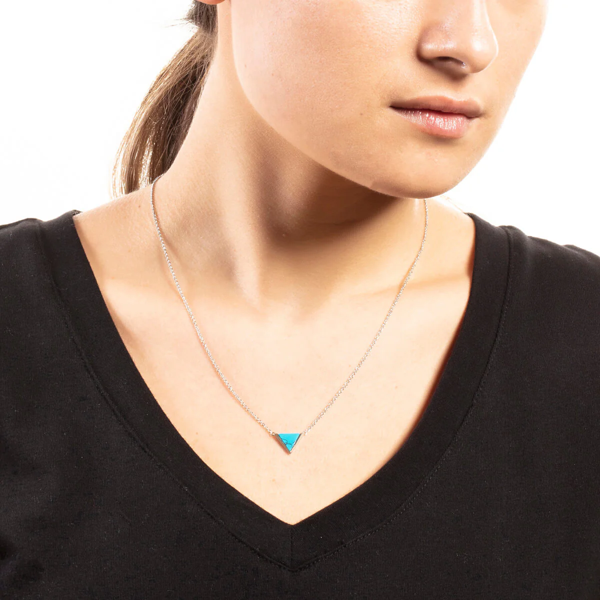 Lupine Pendant Necklace 18k White Gold - Image 2