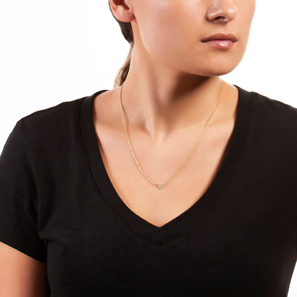 Lupine Pendant Necklace 18k Yellow Gold - Image 2