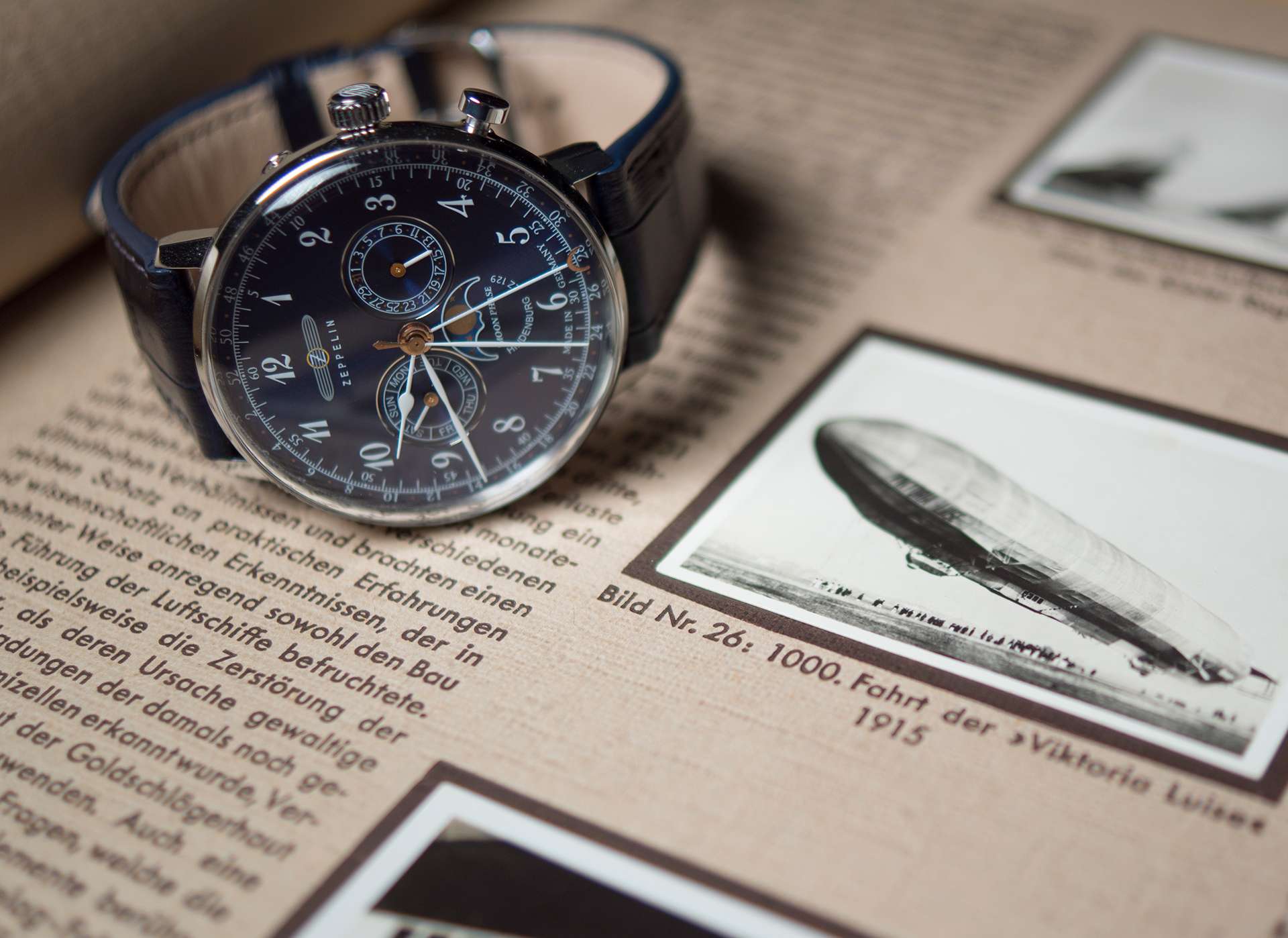 LZ 129 Hindenburg Mondphase Blue | Blue Dial - Image 3