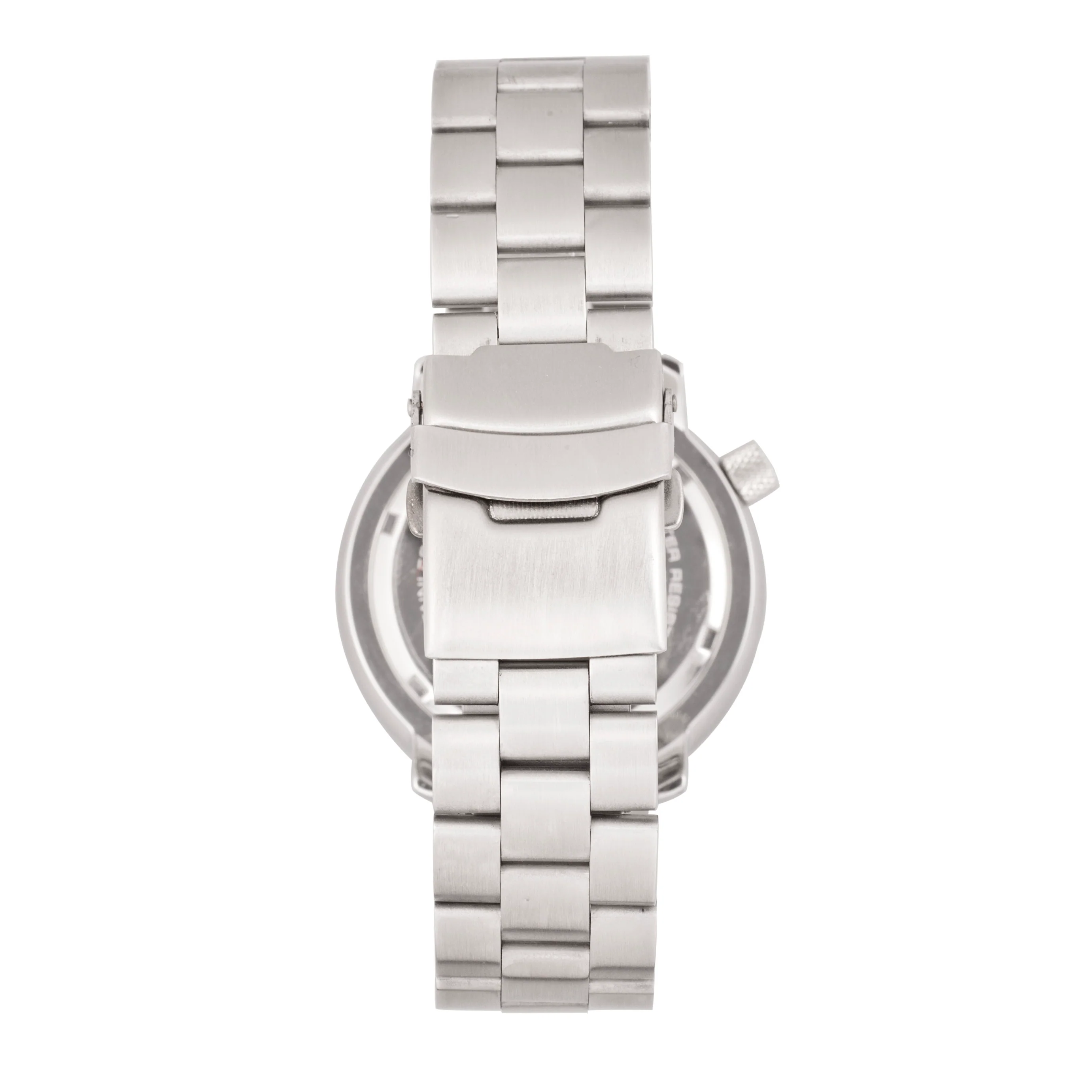 M74 Series Stainless Steel Band Watch Silver / Orange - Image 3