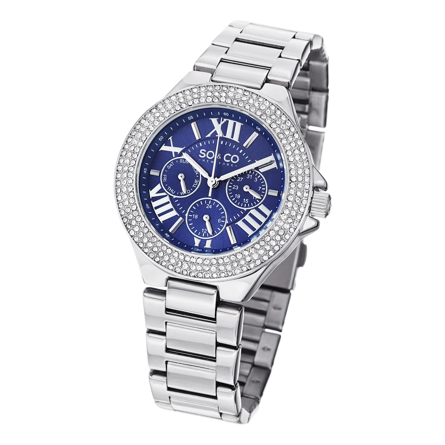 Madison-5019.2 Silver/Stainless Steel | Blue Dial - Image 2