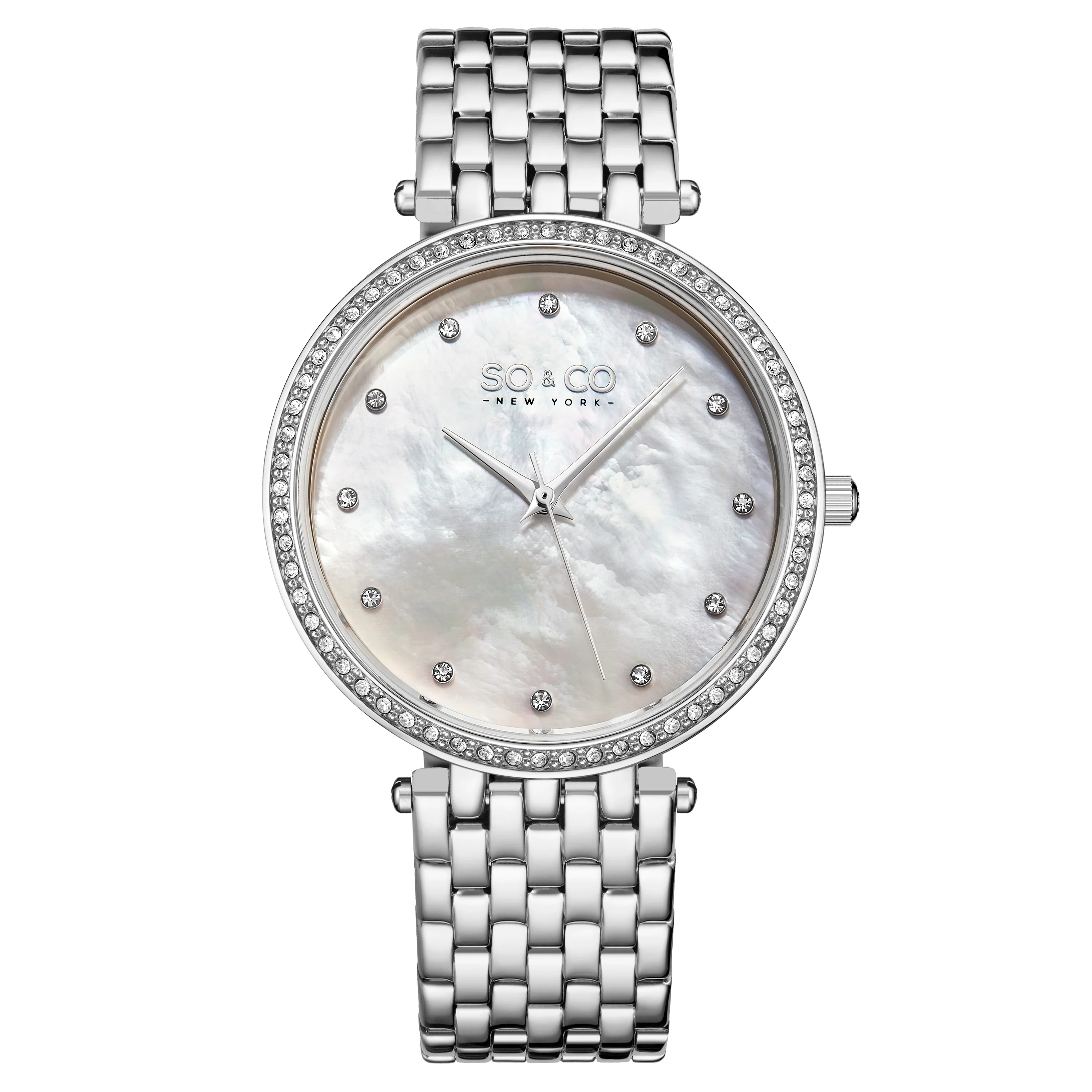 Madison 5334 Silver Mother-of-pearl/ Silver Bracelet | MOP Dial - Image 2