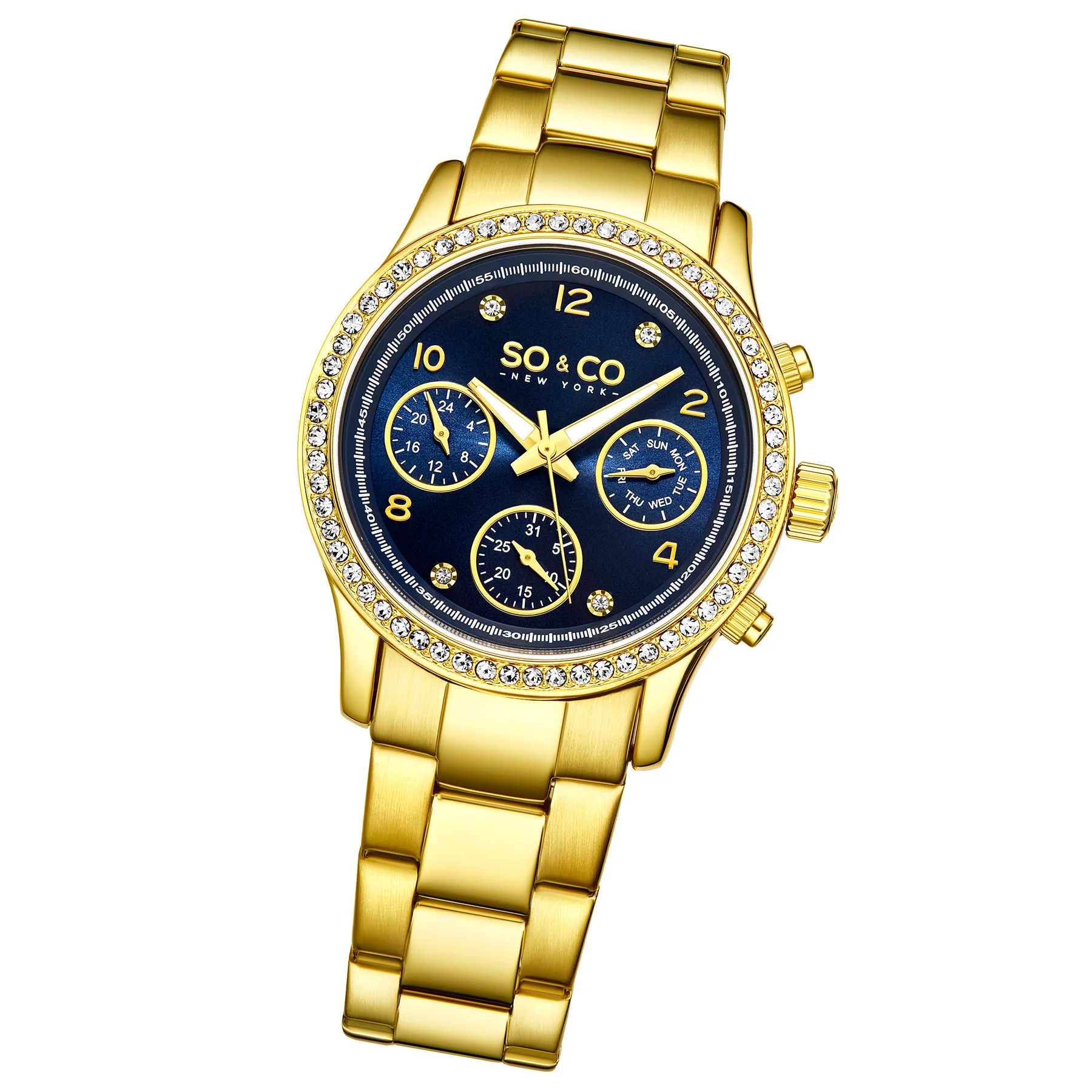 Madison-5567.3 Gold/Stainless Steel | Blue Dial - Image 2