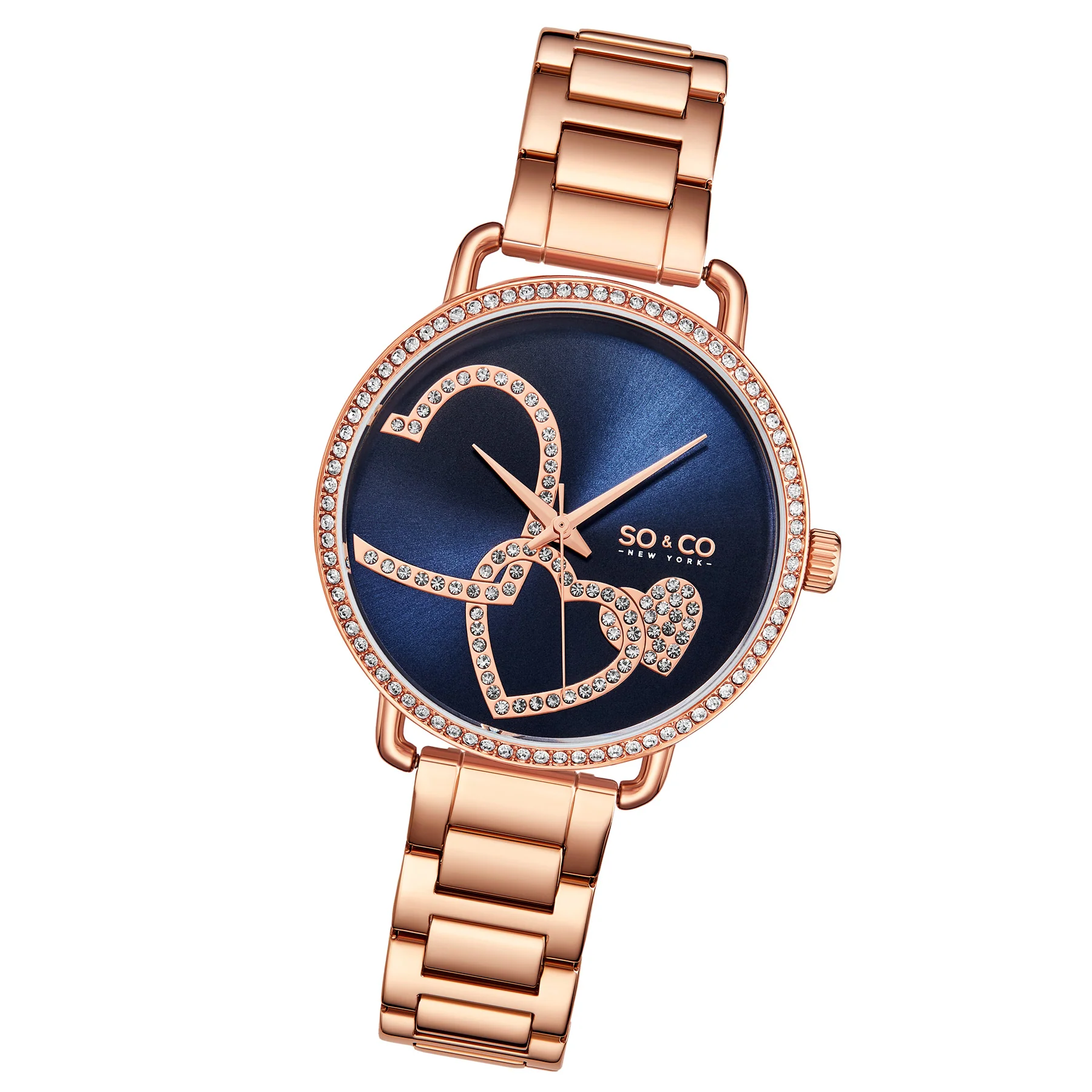 Madison-5577.3 Rose Gold/Stainless Steel | Blue Dial - Image 2