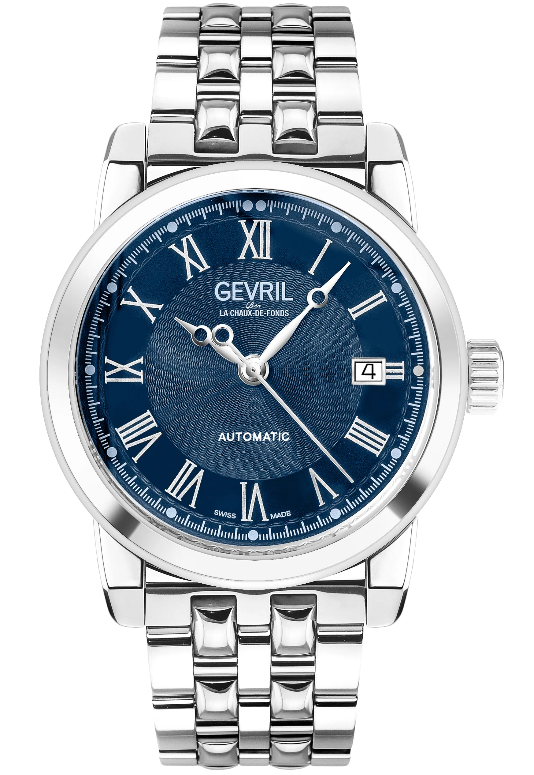 Madison Gevril Madison Sellita SW200 Blue Steel dress Watch | Blue Dial