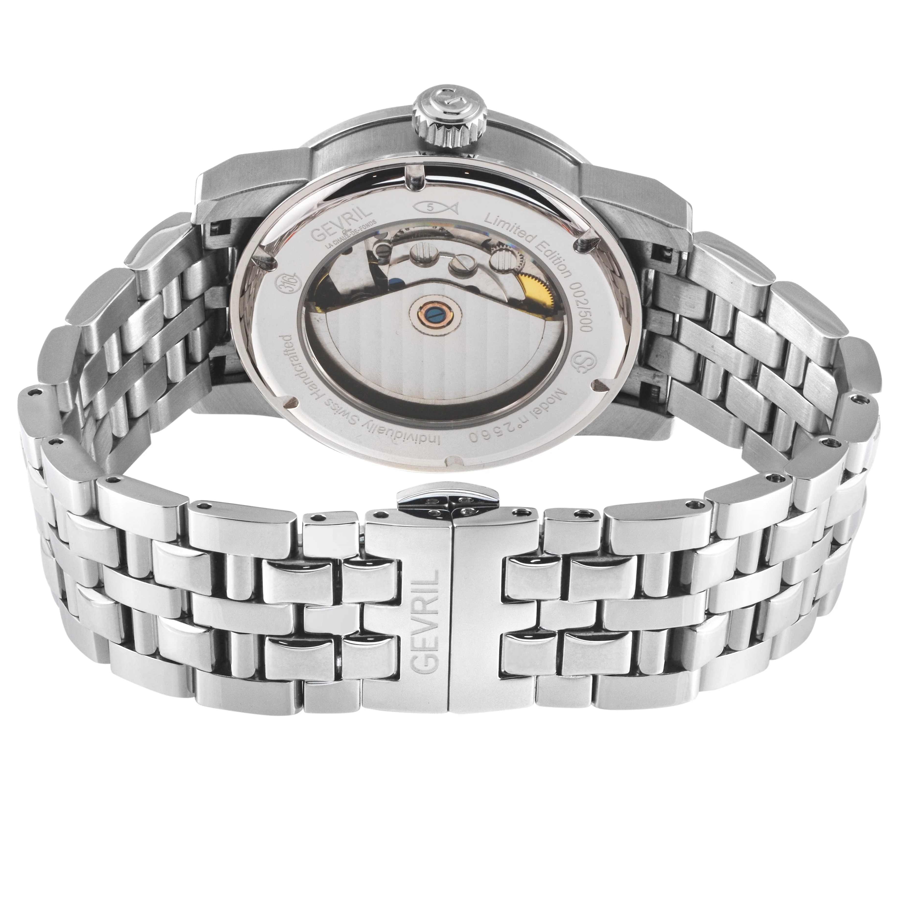 Madison Swiss Made Automatic , SS Case, Black Dial. Sub dial, SS Bracelet | Black Dial - Image 3