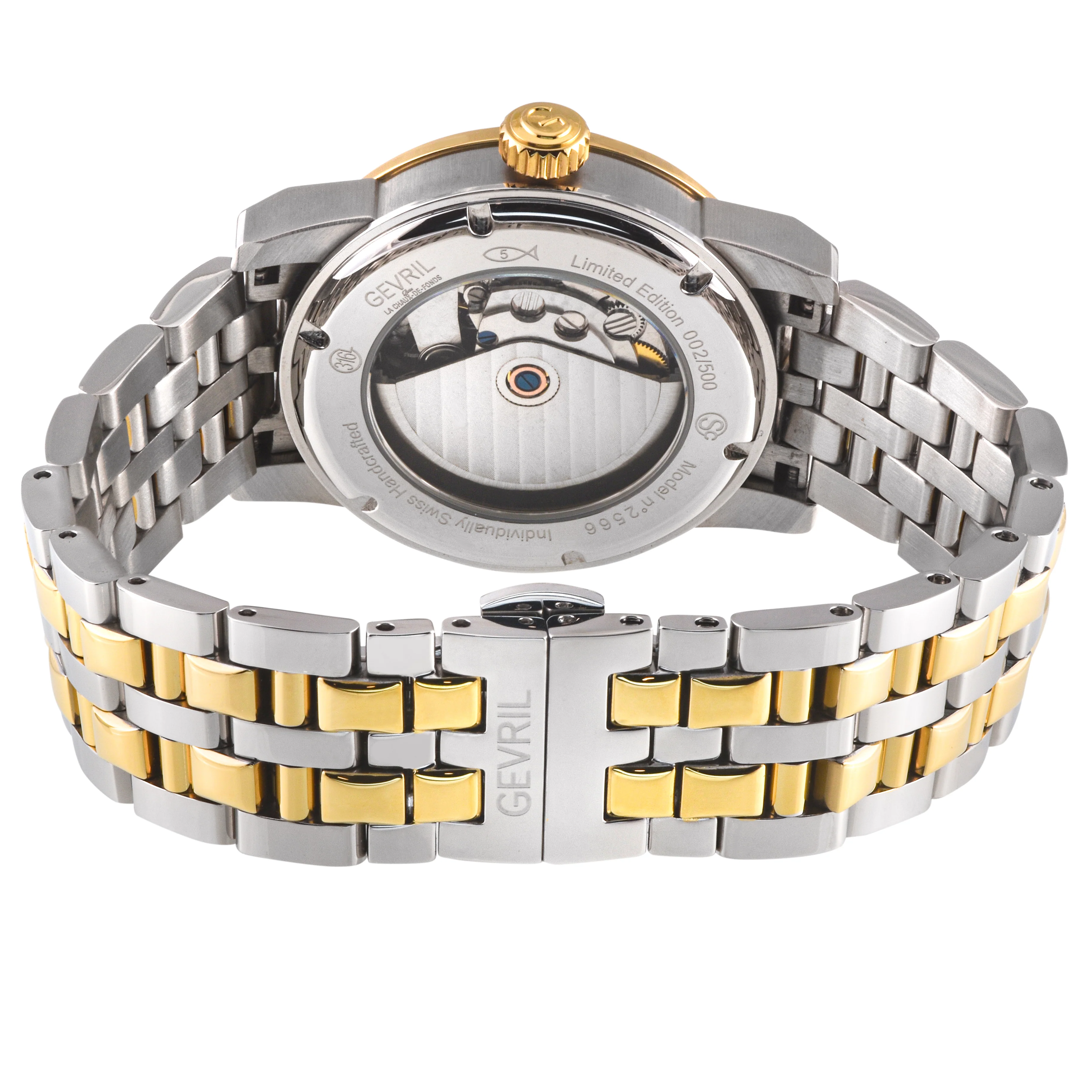Madison Swiss Made Automatic , SS Case, White Dial. IPYG Bezel, Sub dial, SS/IPYG Bracelet | White Dial - Image 3