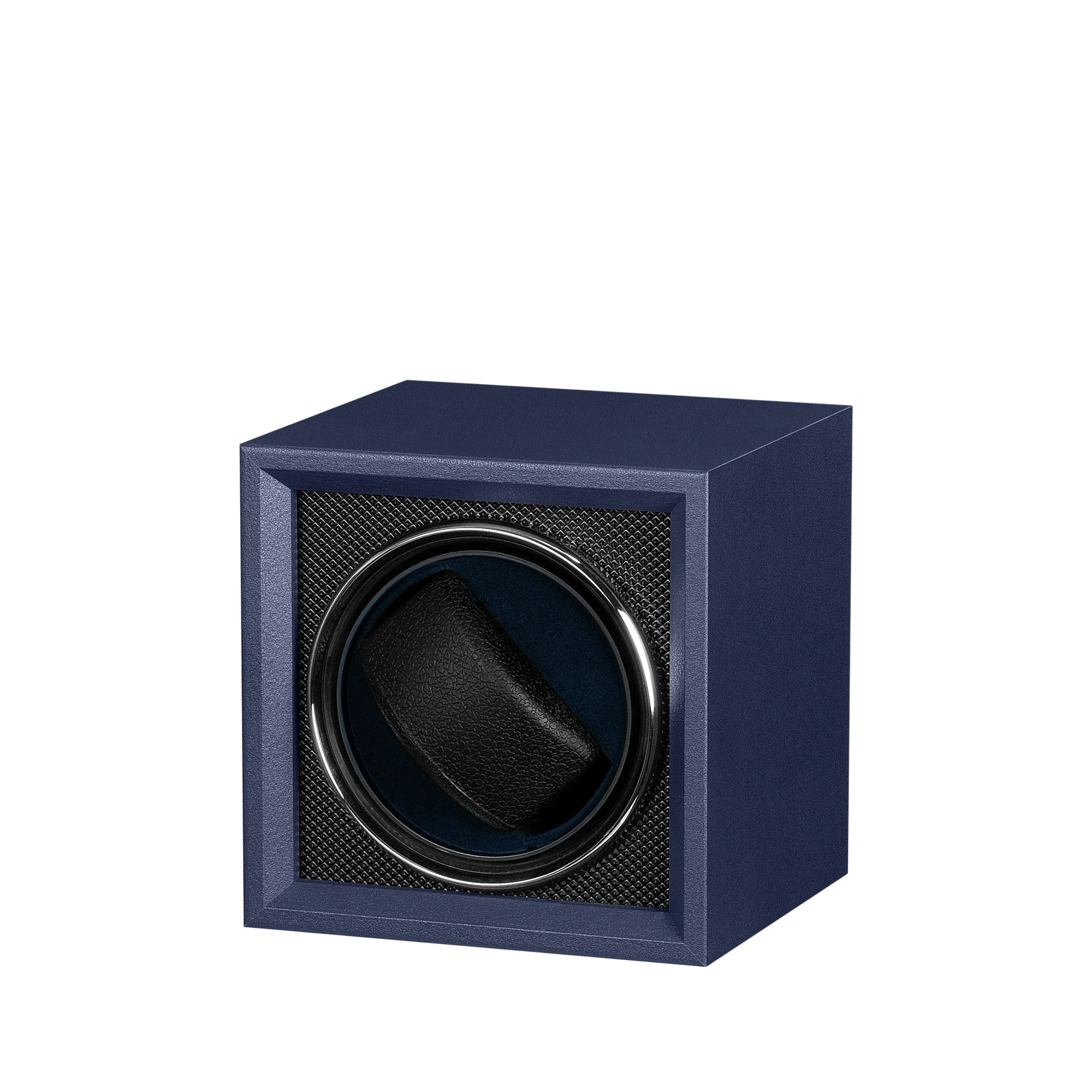 Mainspring Oxford Guardian 1-Slot Watch Winder - Blue Blue / Wood |  Dial - Image 3