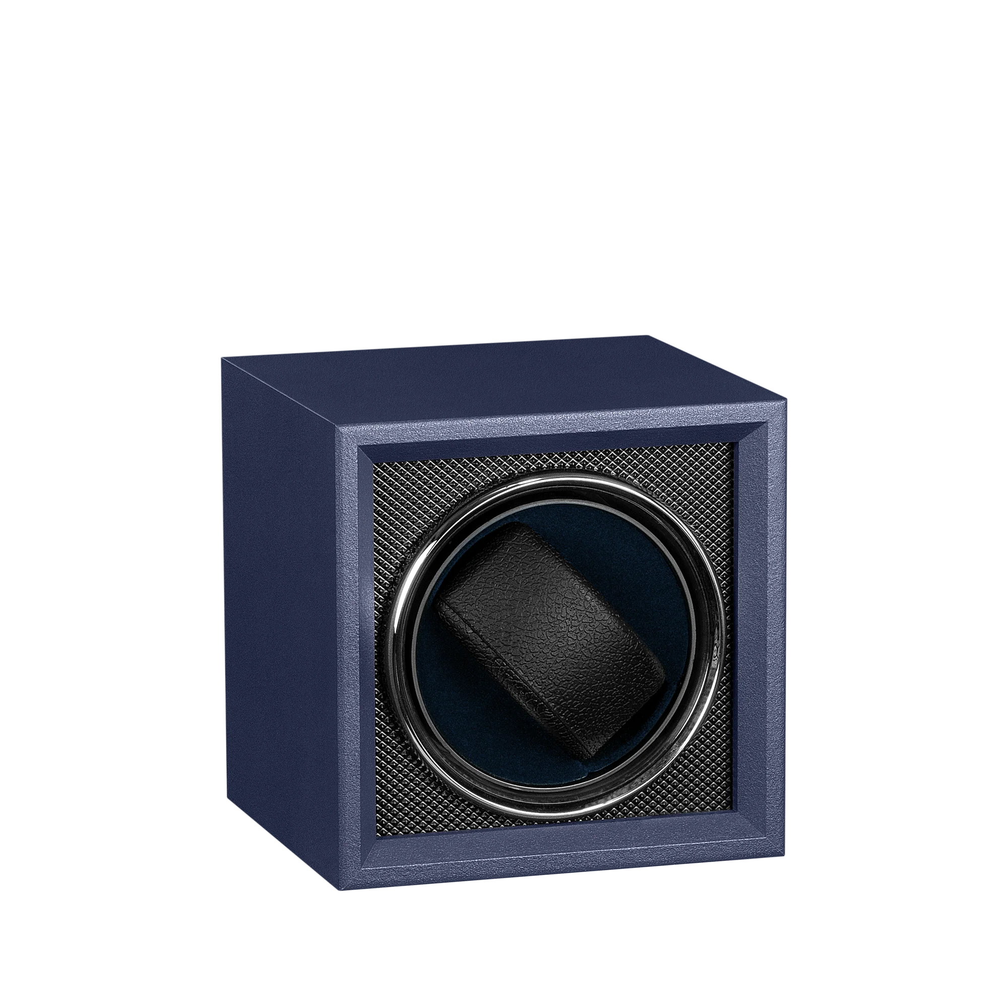 Mainspring Oxford Guardian 1-Slot Watch Winder - Blue Blue / Wood |  Dial - Image 4