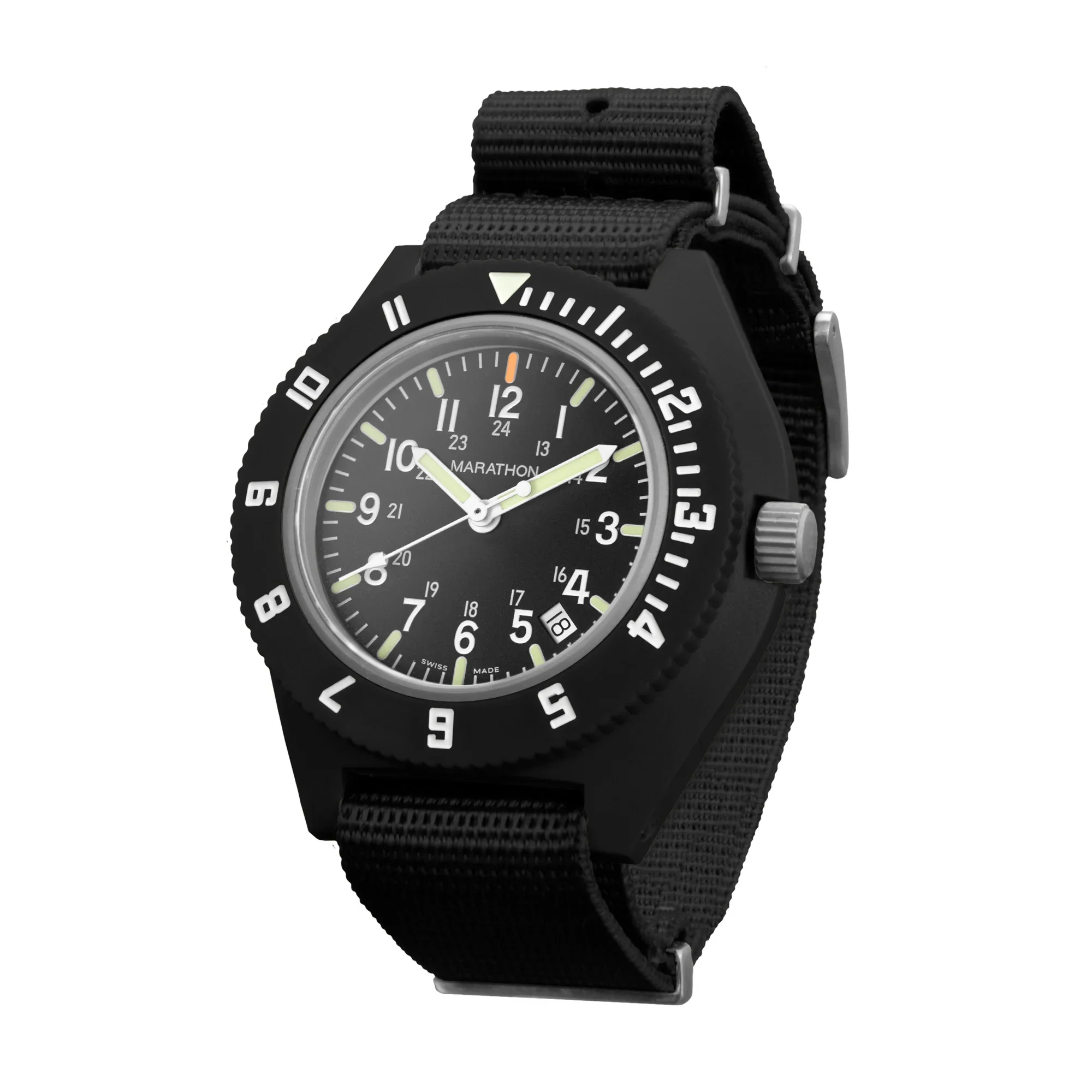 MaraGloPilot's Navigator with Date Black NGM/Def Std | Matte Black Dial - Image 5