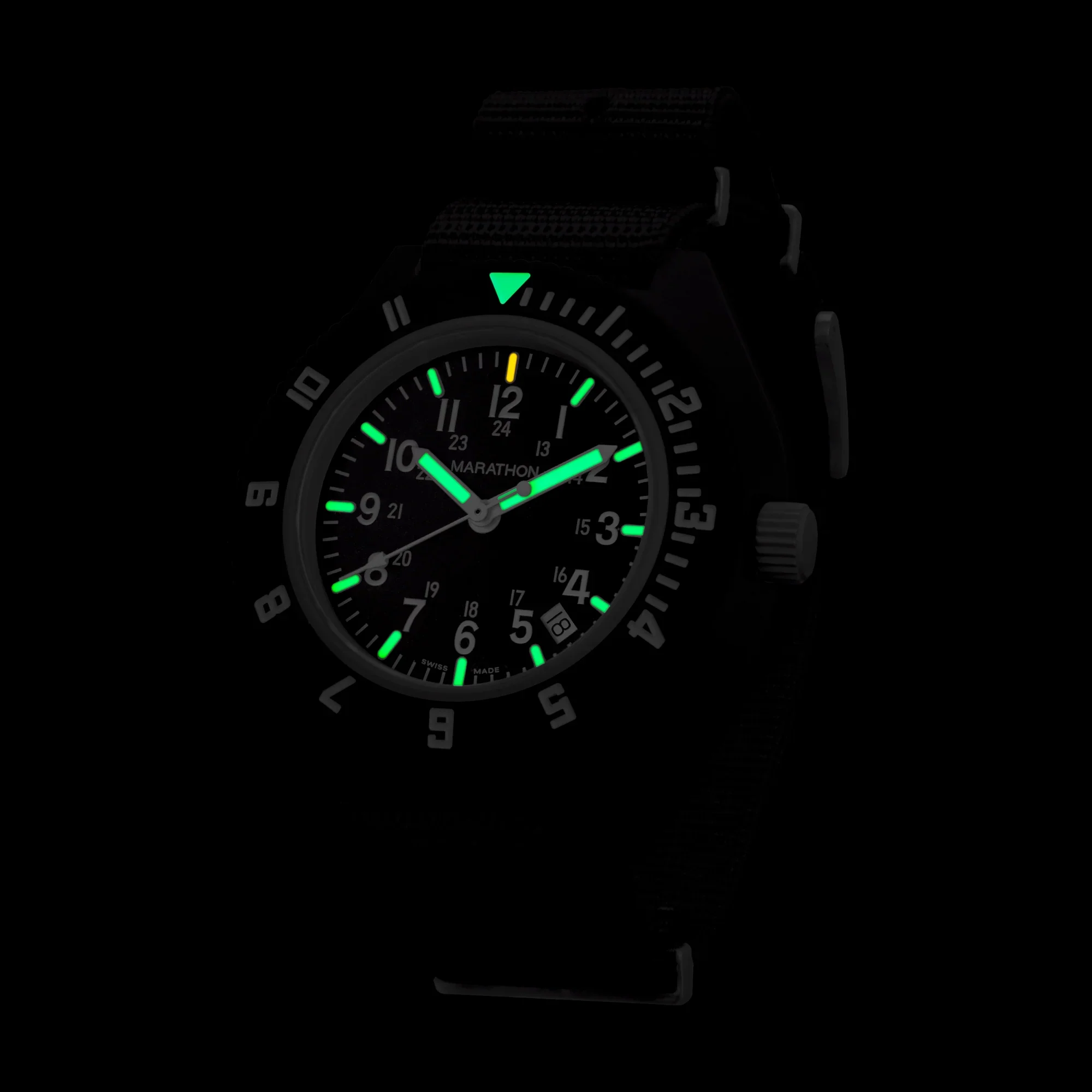 MaraGloPilot's Navigator with Date Black NGM/Def Std | Matte Black Dial - Image 6