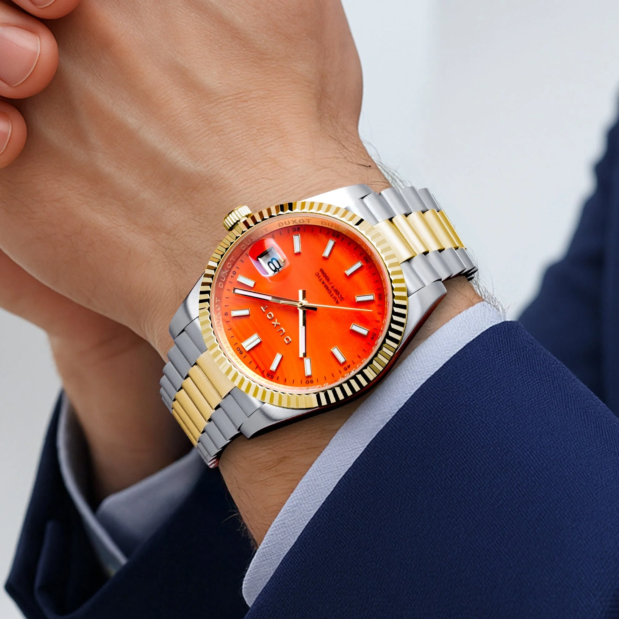 Marcel Automatic Lapidary Limited Edition Orange / Stainless Steel | Orange Dial - Image 2