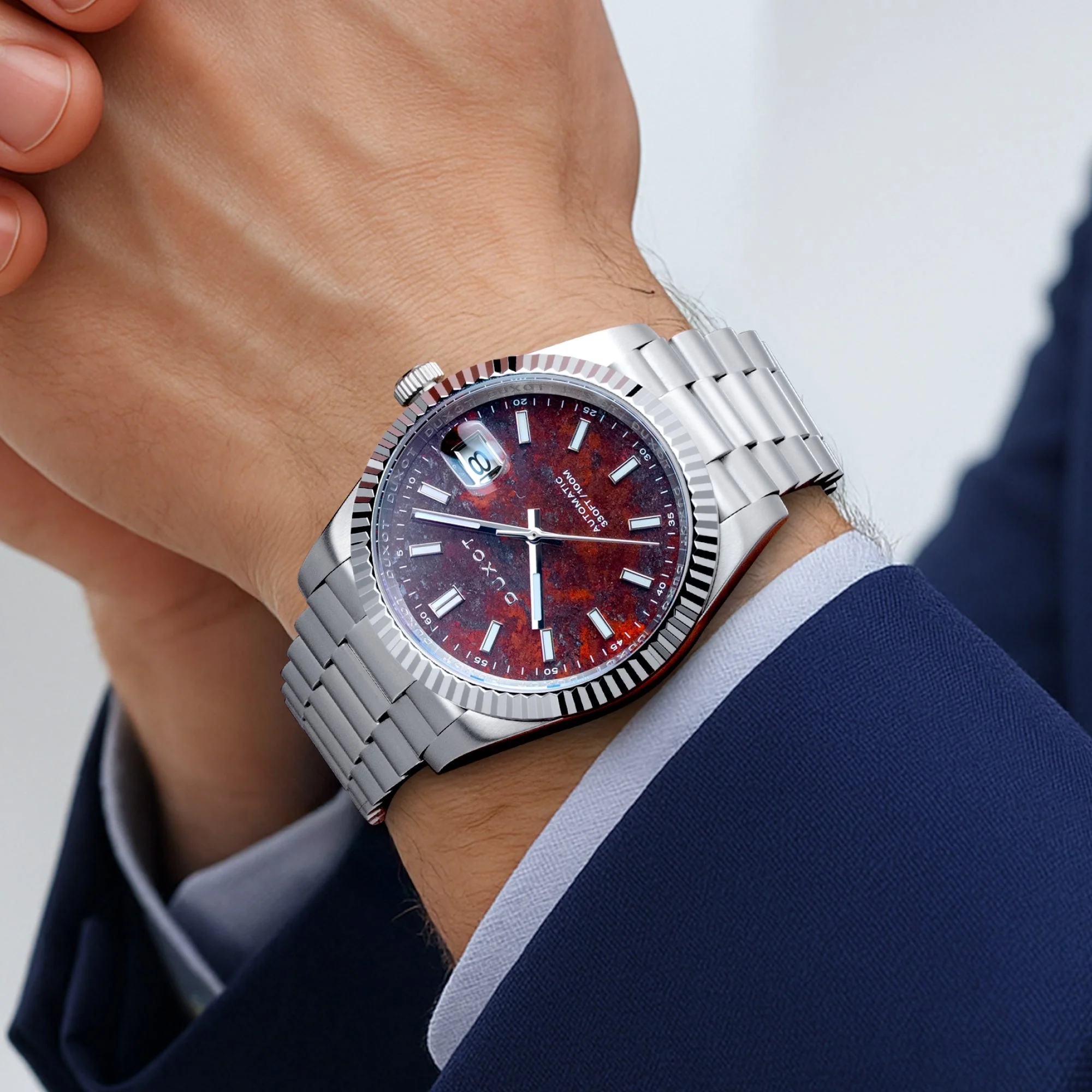 Marcel Automatic Lapidary Limited Edition Red / Stainless Steel | Red Dial - Image 2