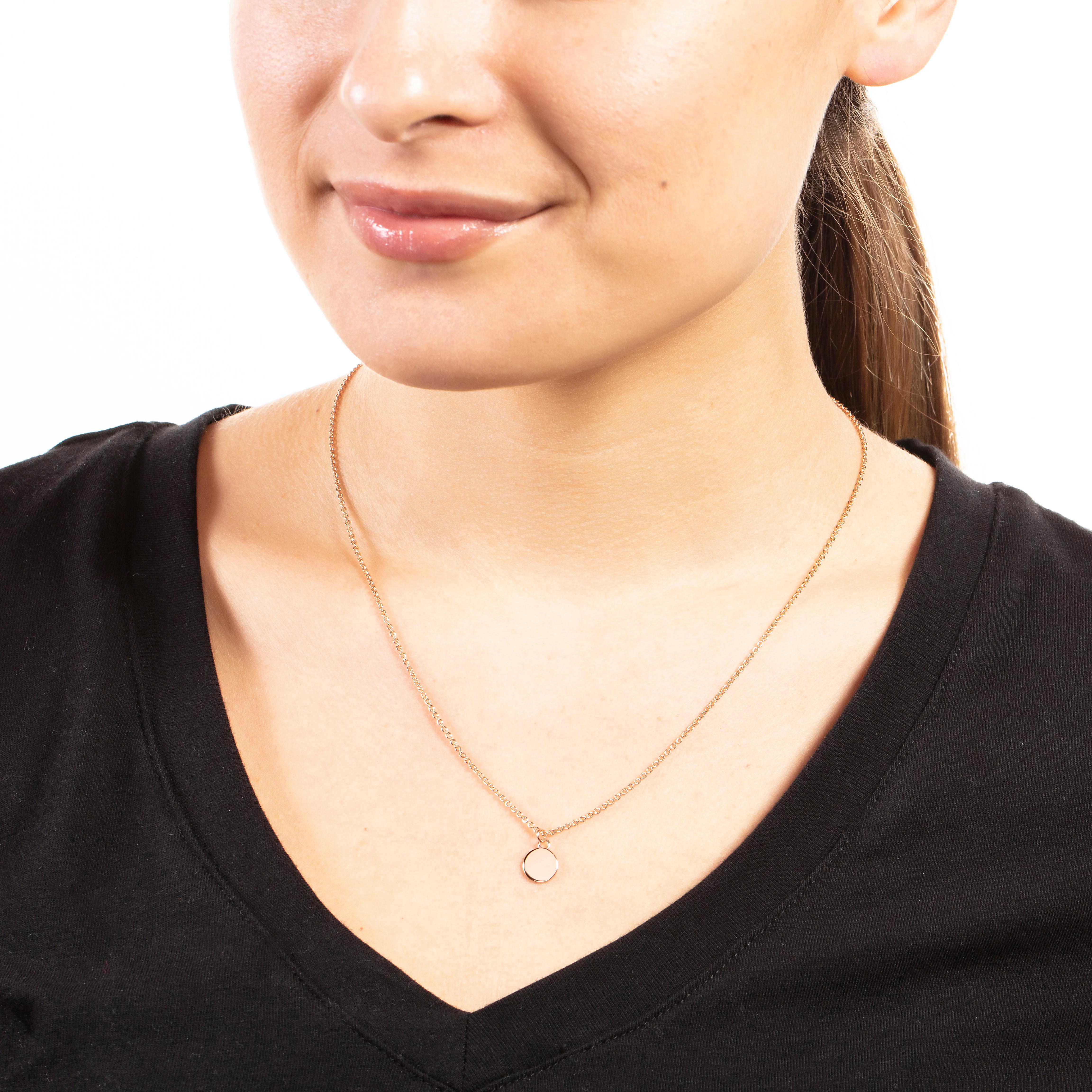 Marigold Pendant Necklace 18k Rose Gold - Image 2