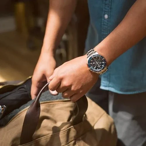 Men's Marine Star Stainless Steel and Rose-Gold Tone - Image 4