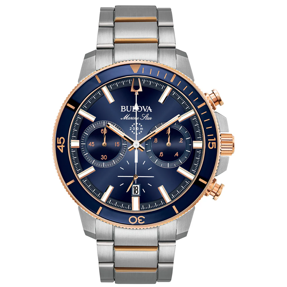 Men's Marine Star Stainless Steel and Rose-Gold Tone - Image 5
