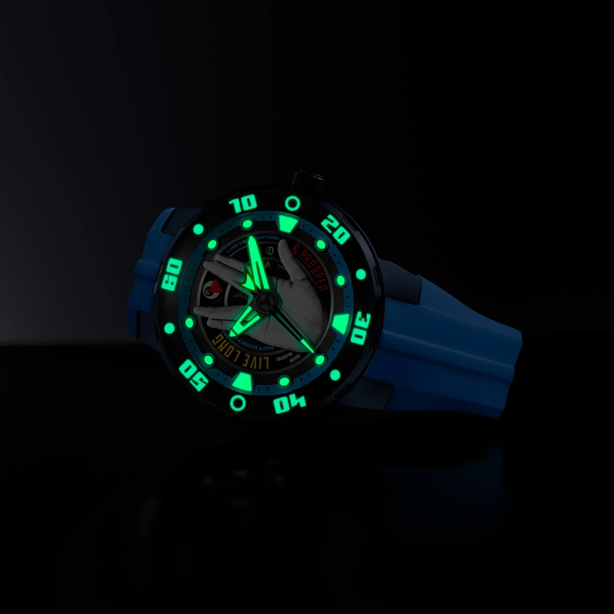 Mariner Automatic Star Trek Live Long & Prosper Limited Edition Blue / Silicone | Blue Dial - Image 3