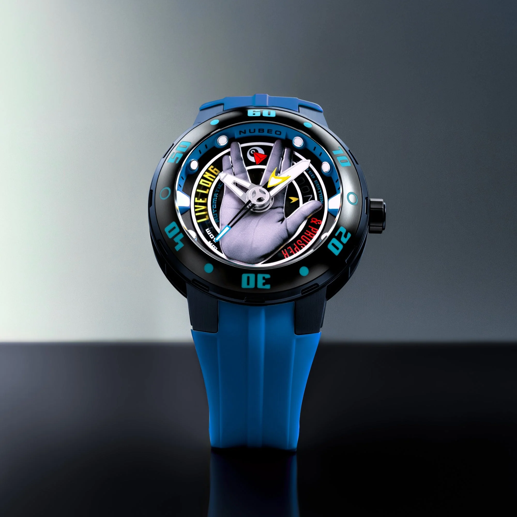 Mariner Automatic Star Trek Live Long & Prosper Limited Edition Blue / Silicone | Blue Dial - Image 4