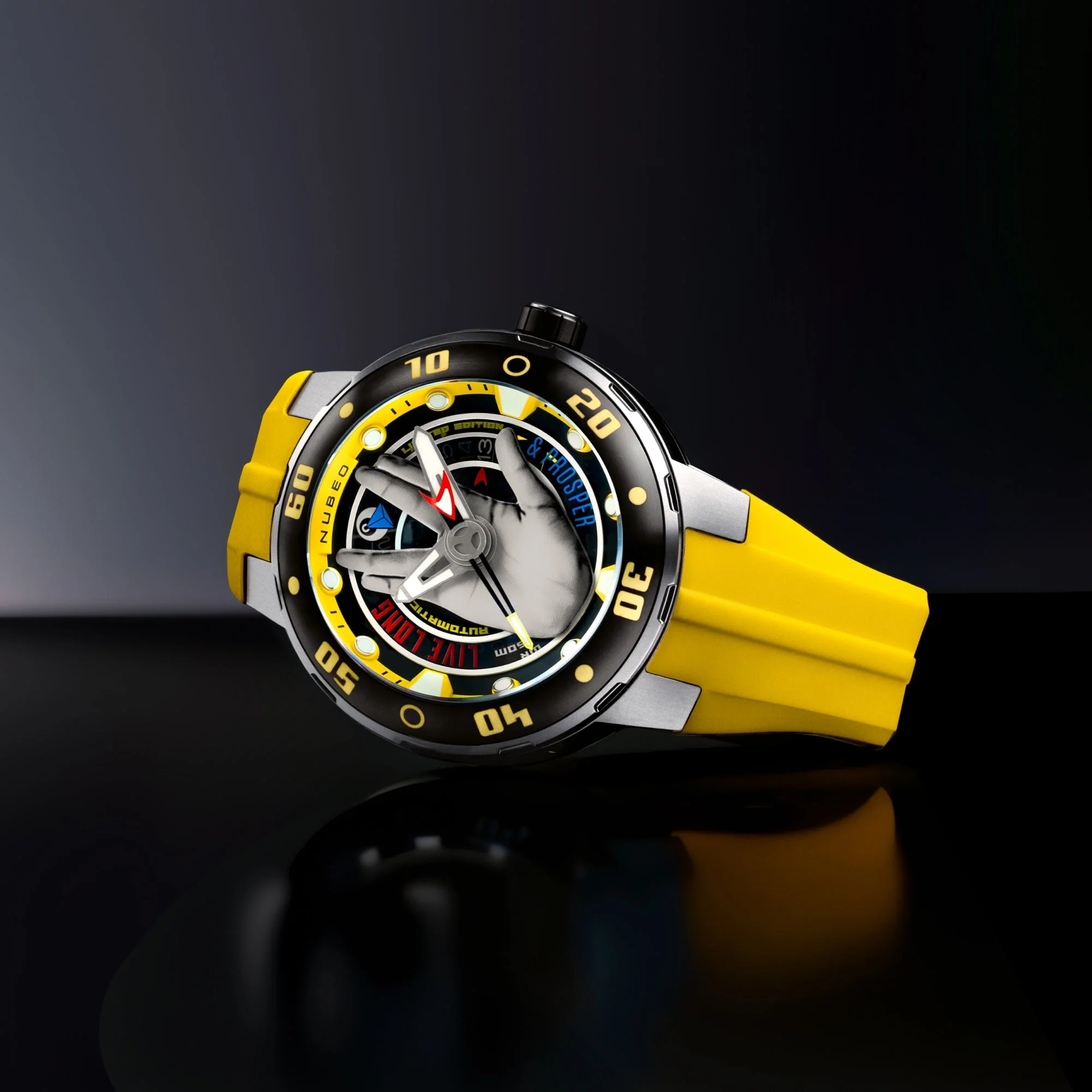Mariner Automatic Star Trek Live Long & Prosper Limited Edition Yellow / Silicone | Yellow Dial - Image 2