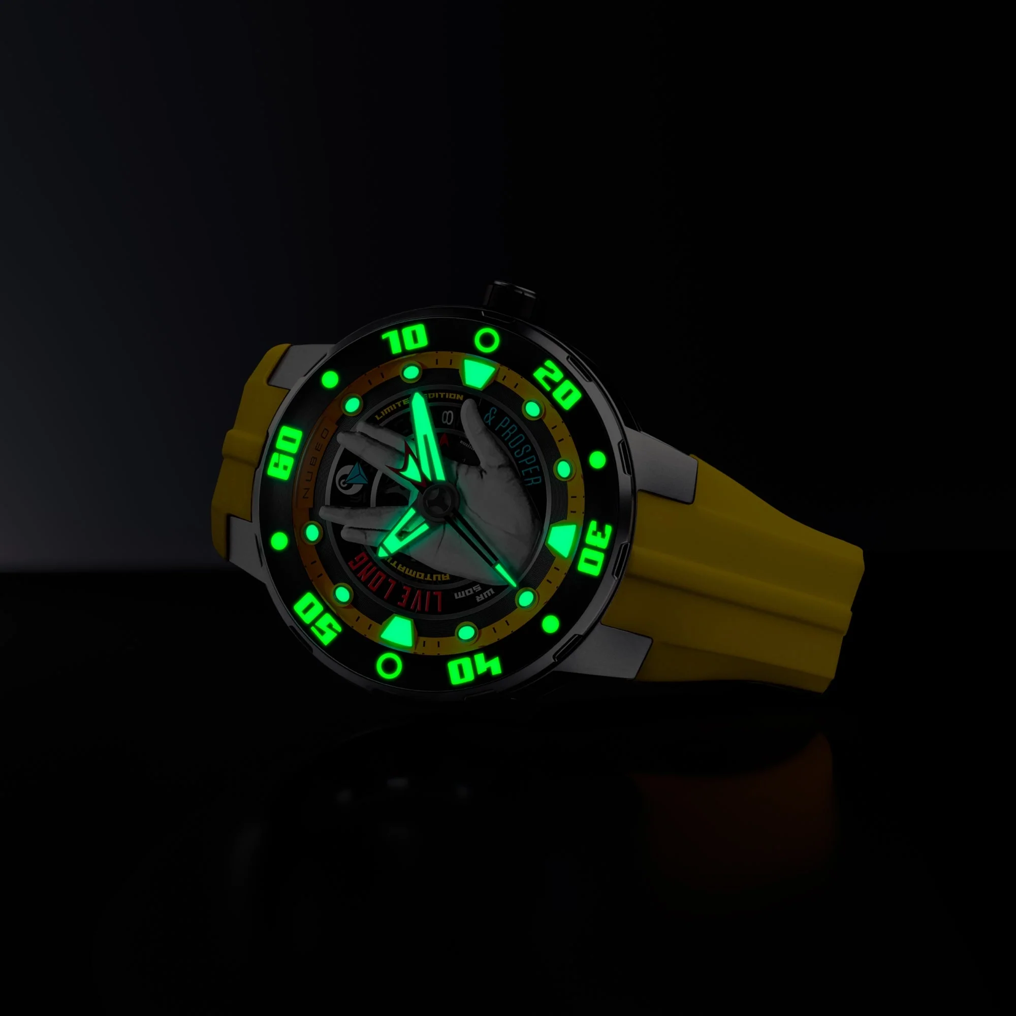 Mariner Automatic Star Trek Live Long & Prosper Limited Edition Yellow / Silicone | Yellow Dial - Image 3