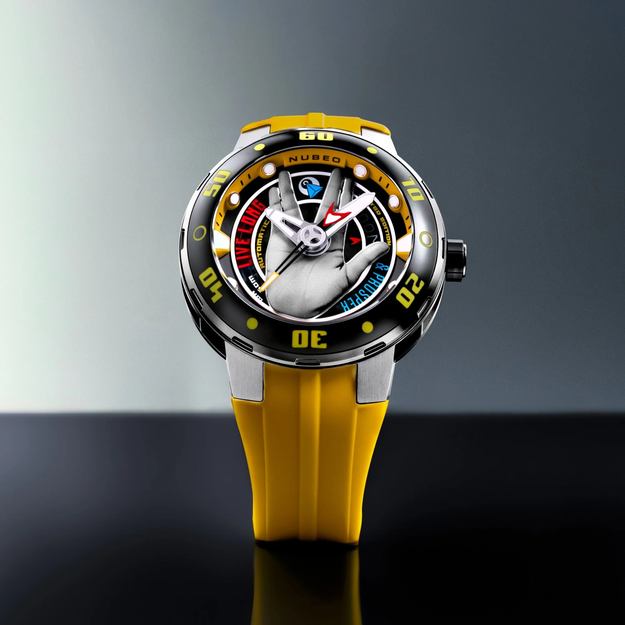 Mariner Automatic Star Trek Live Long & Prosper Limited Edition Yellow / Silicone | Yellow Dial - Image 4