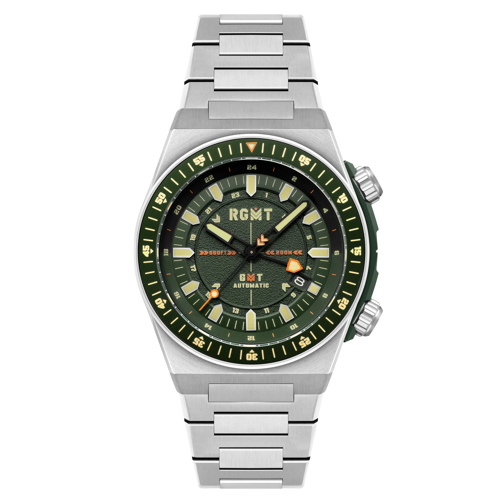 Marksman GMT Automatic Green / Stainless Steel | Green Dial