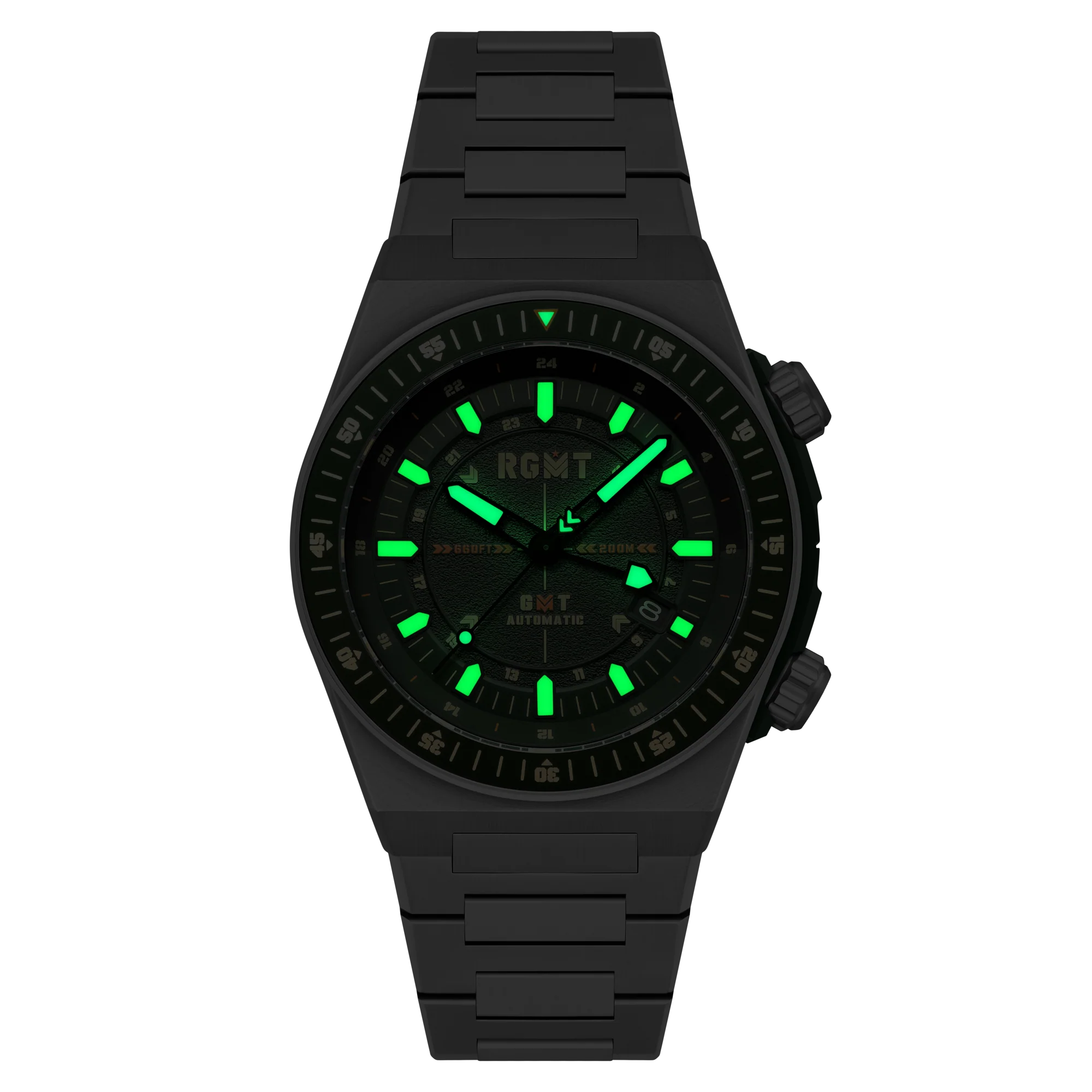 Marksman GMT Automatic Green / Stainless Steel | Green Dial - Image 2