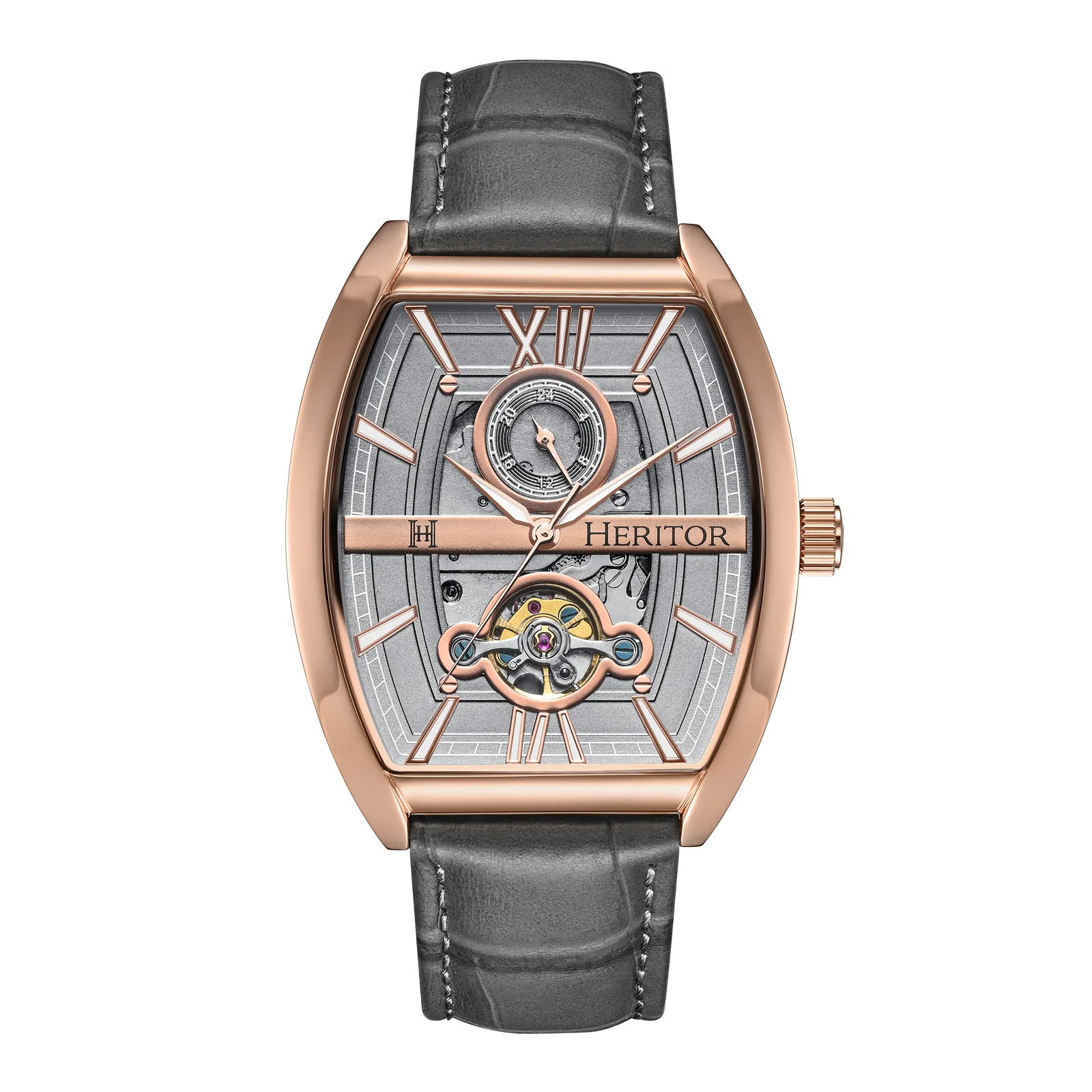 Masterson w/ 24 Hour Hand Grey / Rose Gold Grey Dial