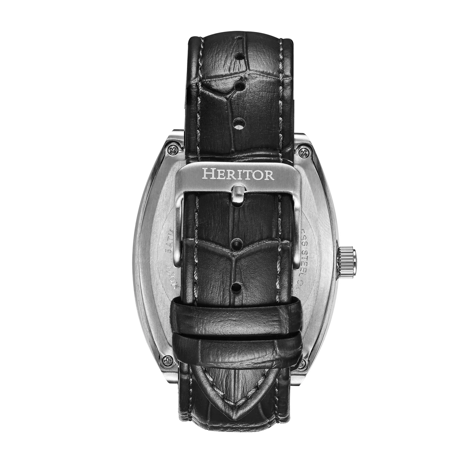 Masterson w/ 24 Hour Hand Silver / Black | Black Dial - Image 3