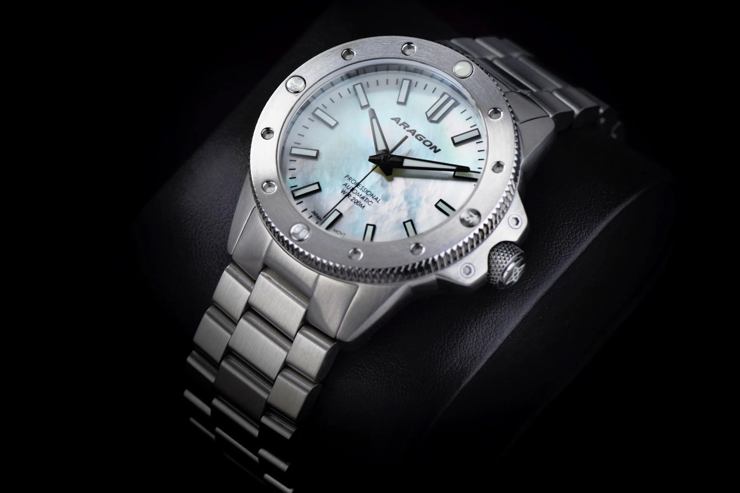 Matador 42 Automatic White Mother of Peal Dial | Mother of Peal Dial - Image 3