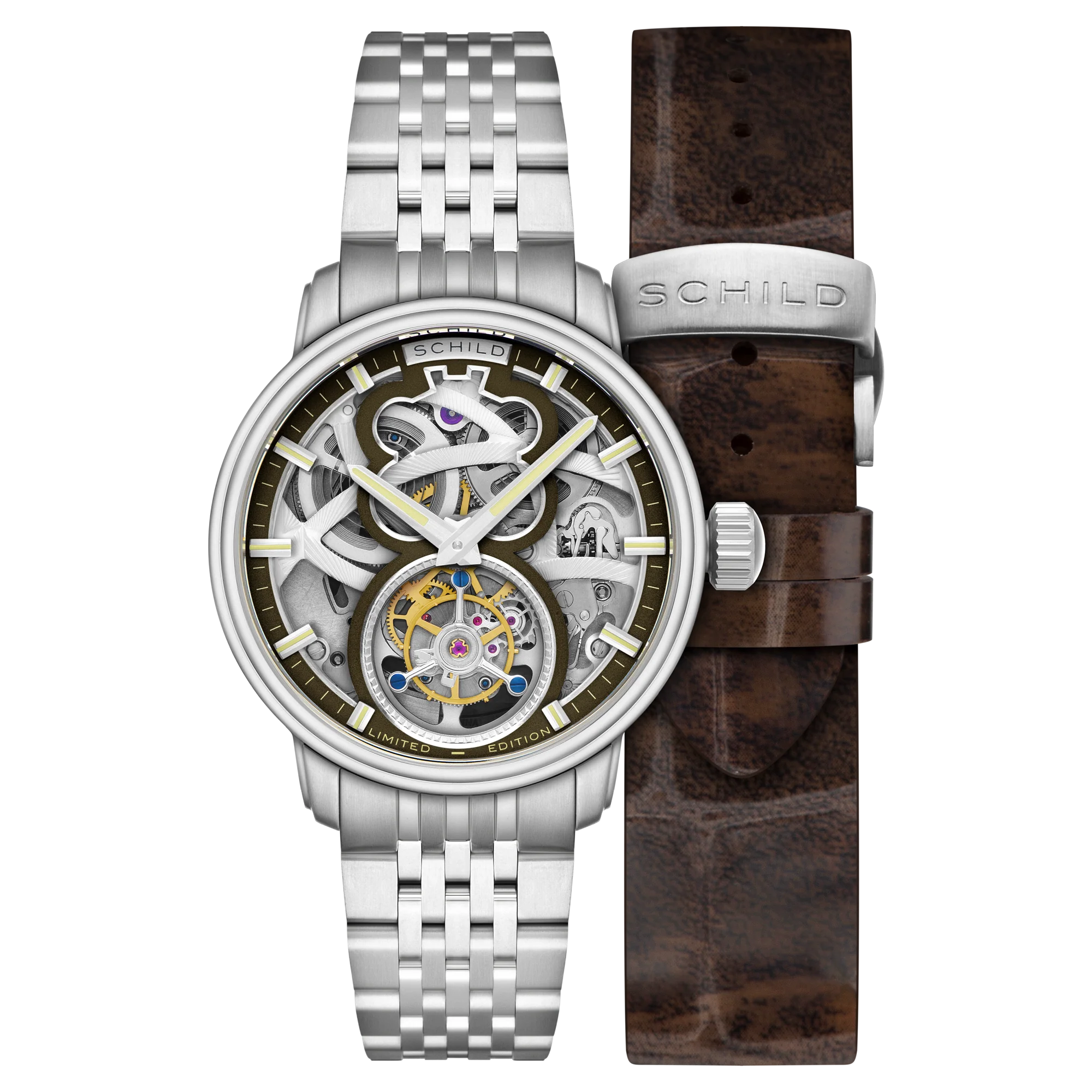 Maximillian Tourbillon Limited Edition Brown / Stainless Steel | Brown Dial