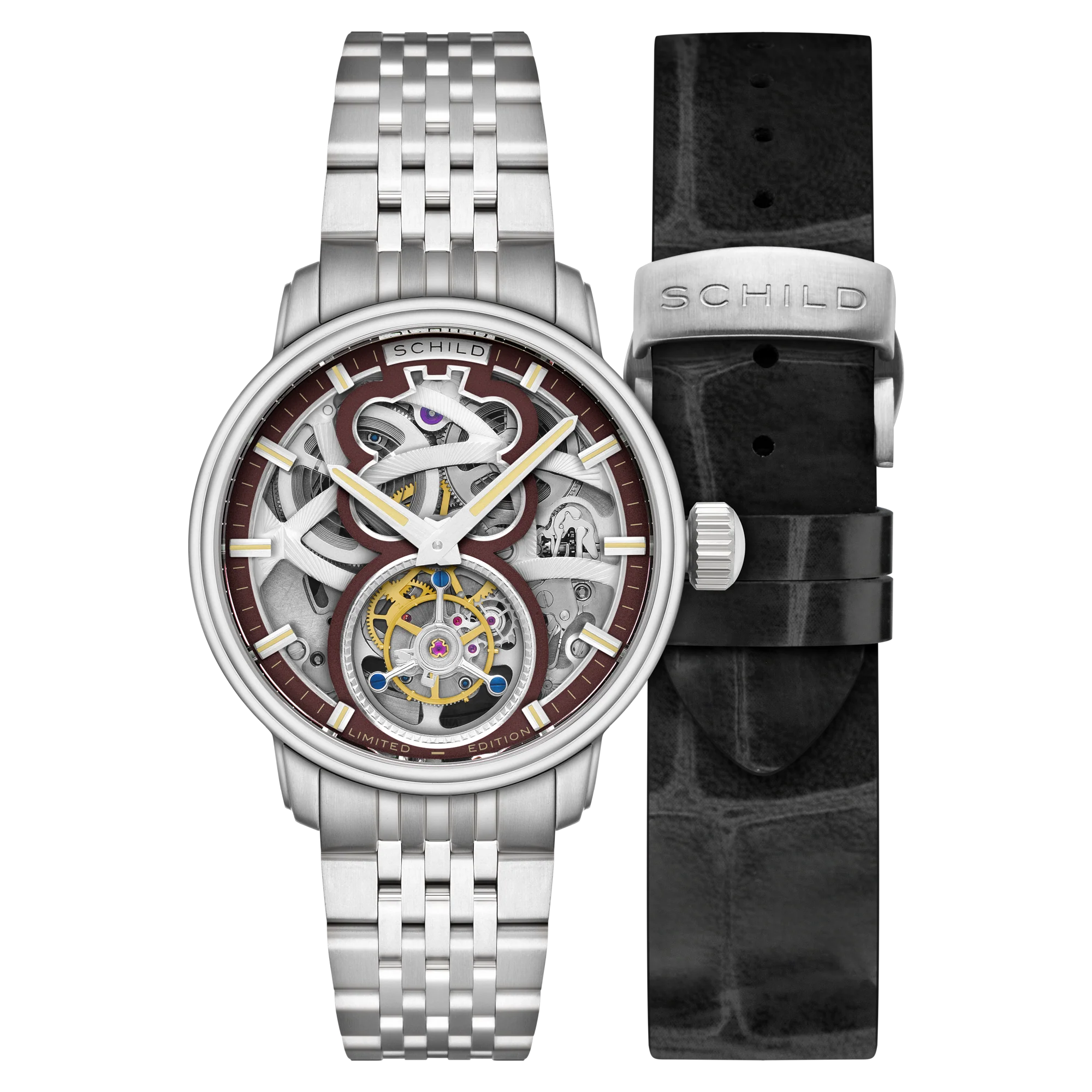 Maximillian Tourbillon Limited Edition Red / Steel Stainless Steel | Red Dial