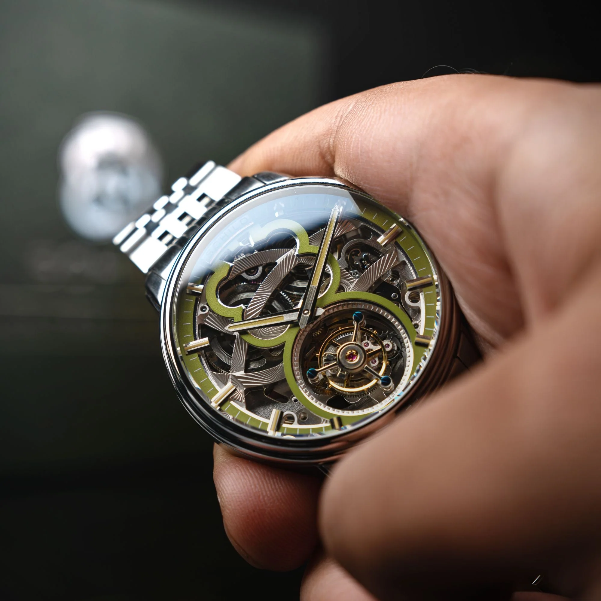 Maximillian Tourbillon Limited Edition Green / Steel Stainless Steel | Green Dial - Image 2