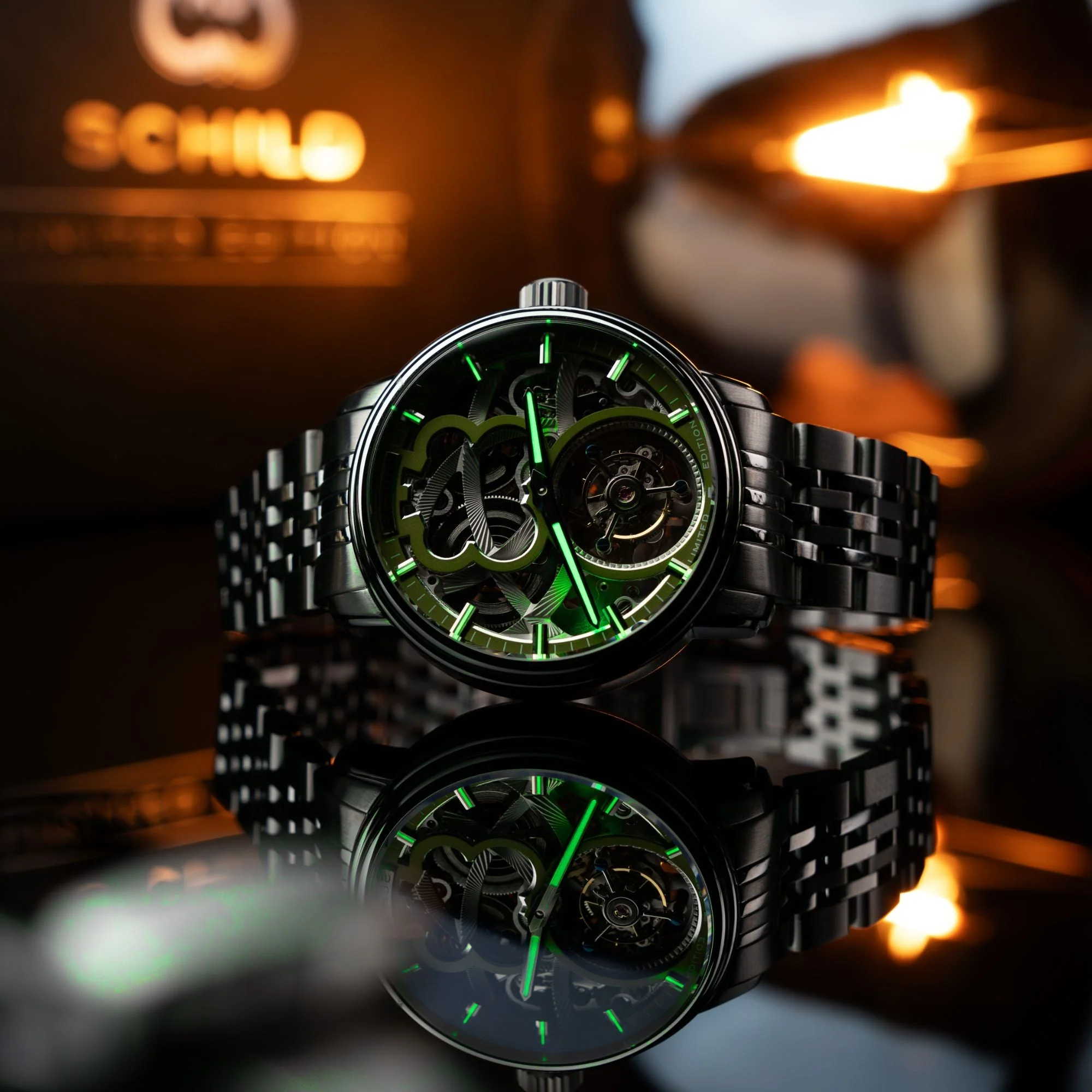 Maximillian Tourbillon Limited Edition Green / Steel Stainless Steel | Green Dial - Image 3