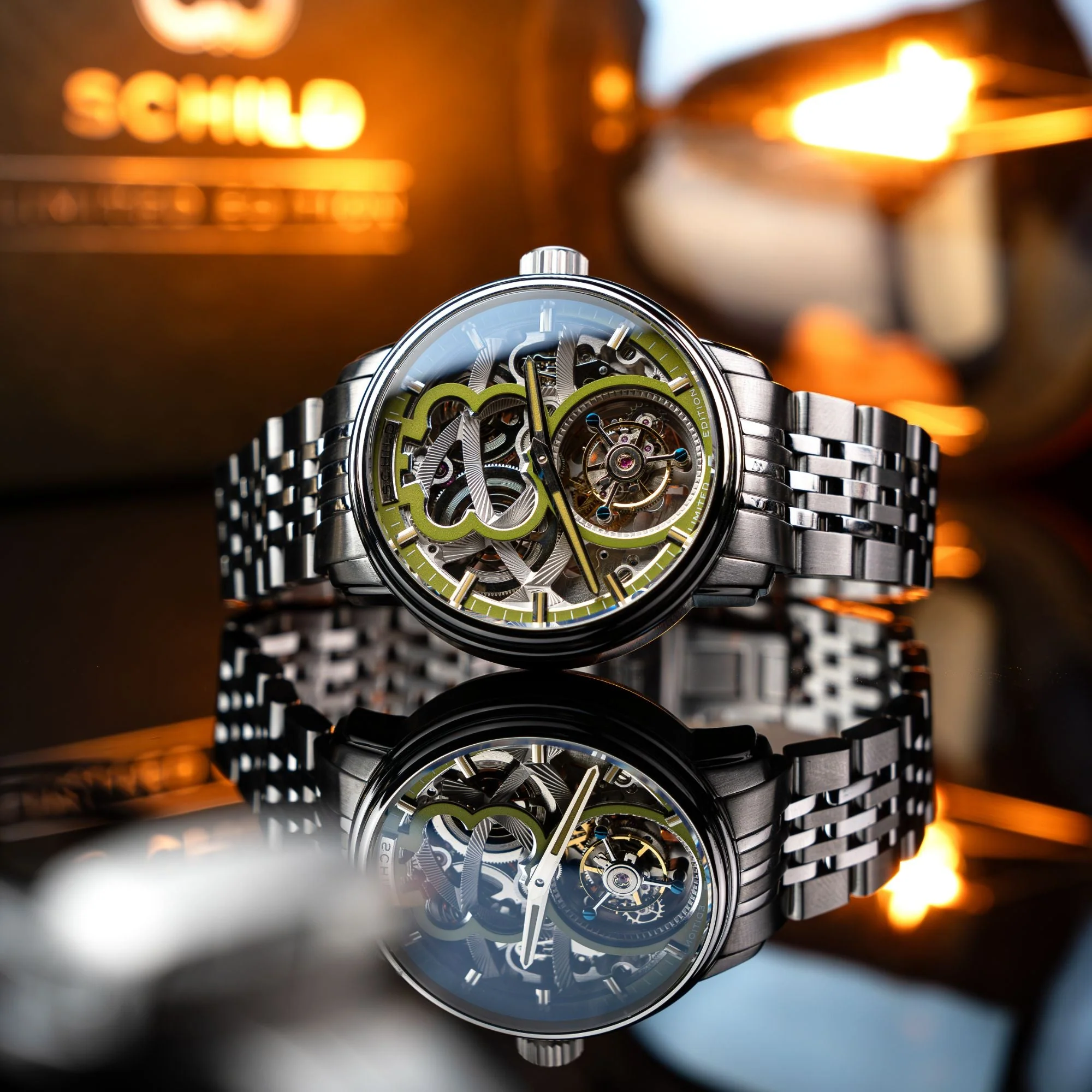 Maximillian Tourbillon Limited Edition Green / Steel Stainless Steel | Green Dial - Image 4