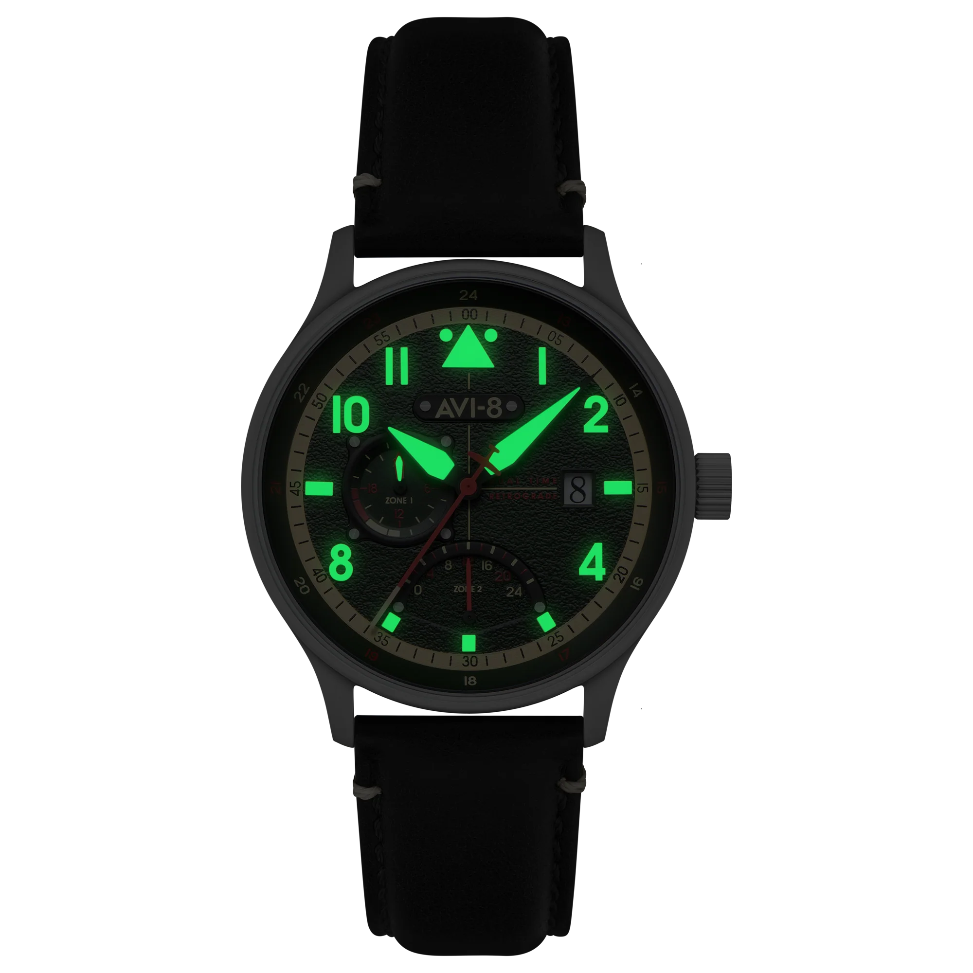 Mckellar Dual Time Green / Leather | Green Dial - Image 2
