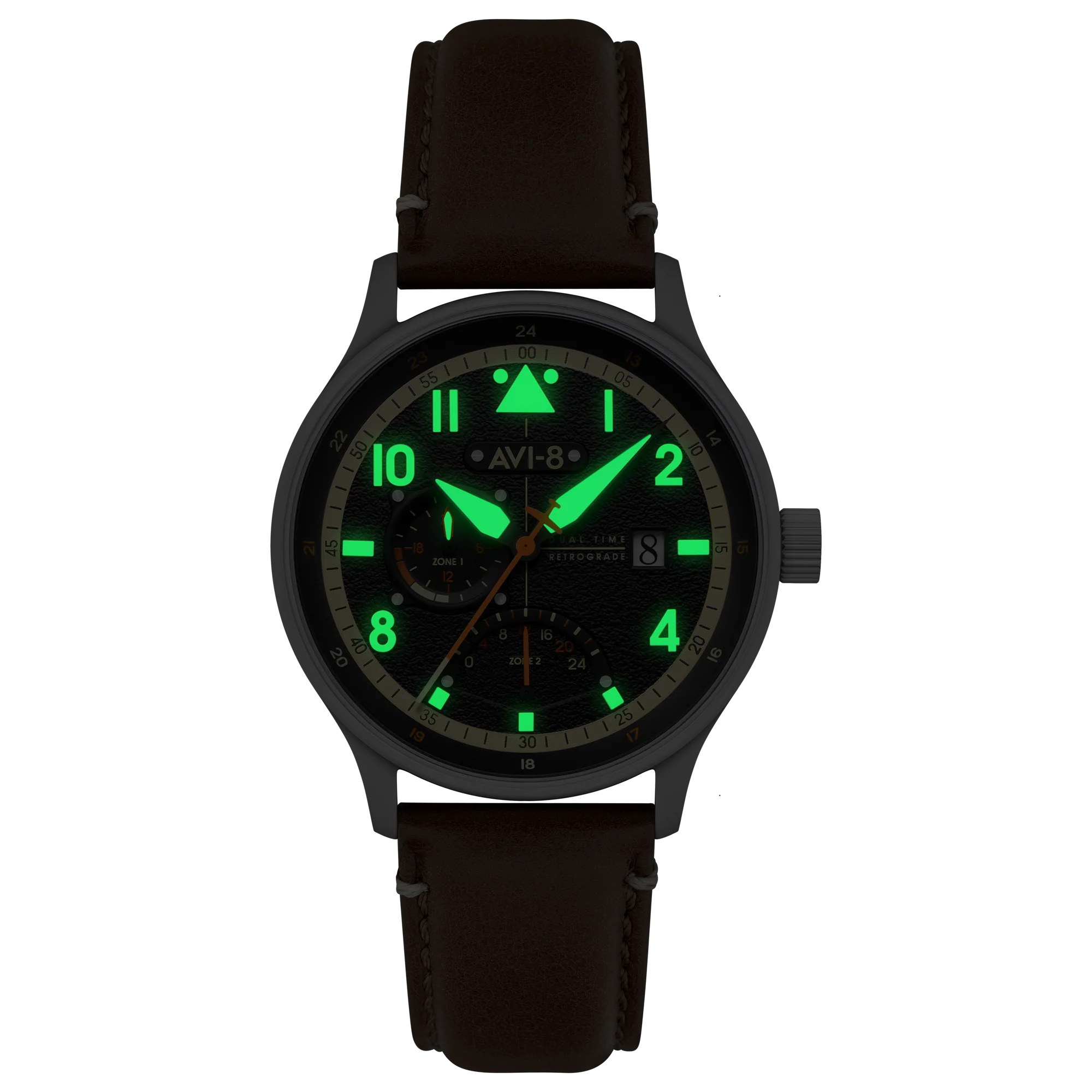 Mckellar Dual Time Black / Leather | Black Dial - Image 2