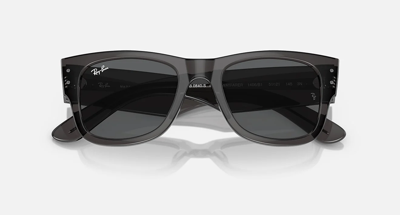 MEGA WAYFARER UNISEX Transparent Black / Dark Grey | Dial - Image 3