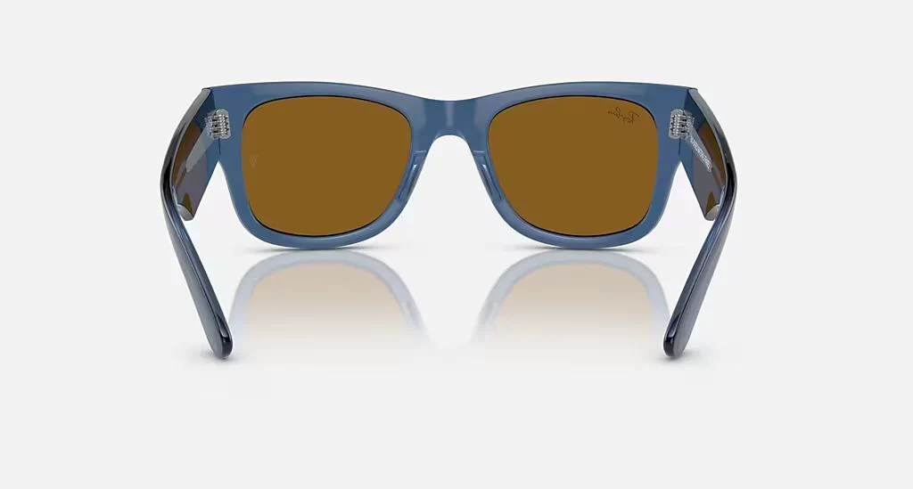 MEGA WAYFARER UNISEX Transparent Blu / Brown Bio-Based | Dial - Image 5