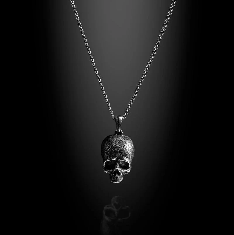 Memento Mori Pendant Sterling Silver - Image 3