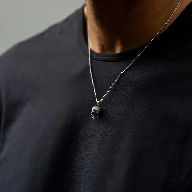 Memento Mori Pendant Sterling Silver - Image 4