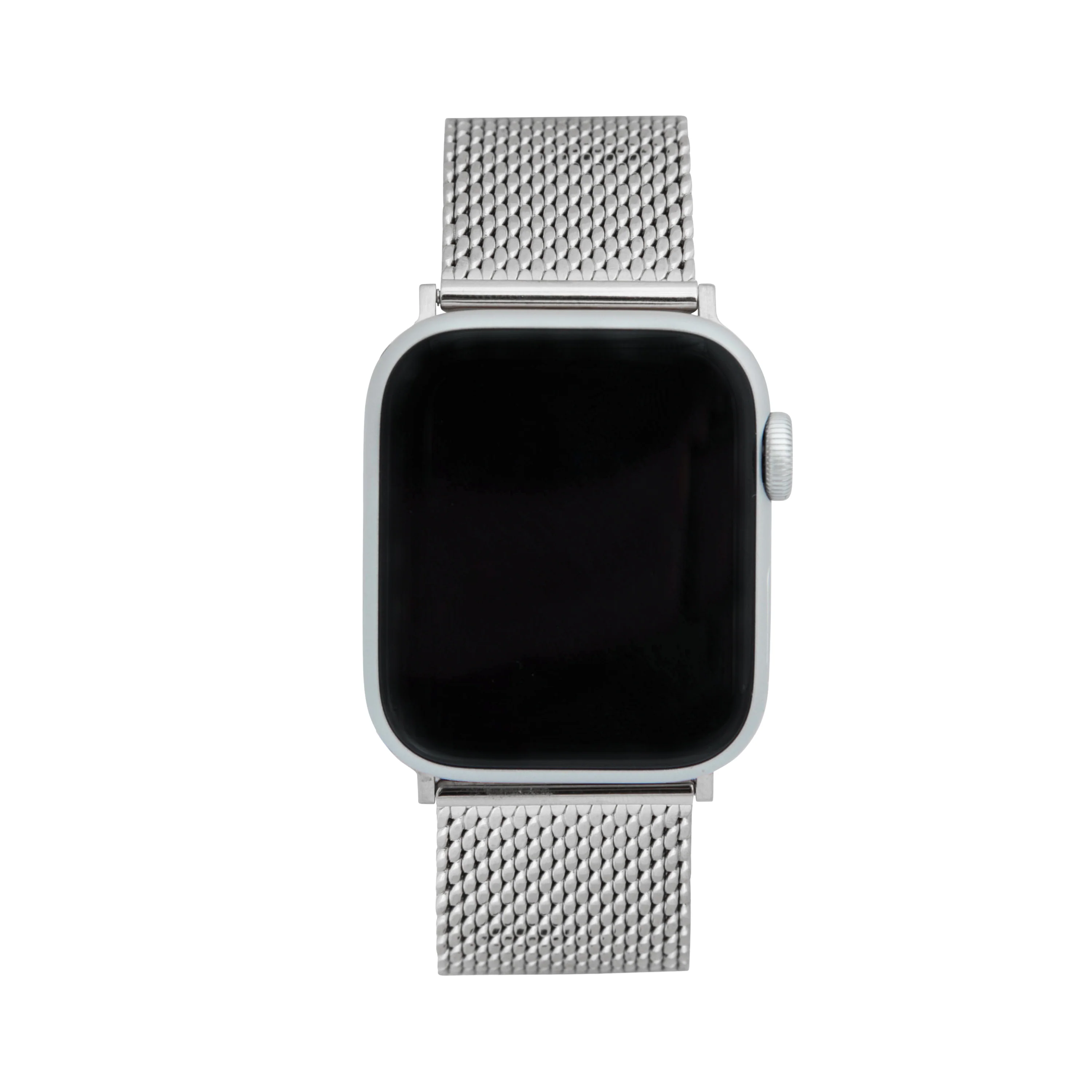 Mesh Band for Apple Watch Series 9/8/7/6/5/4/3/2/1/SE Silver (38mm | 40mm | 41mm) |  Dial - Image 2